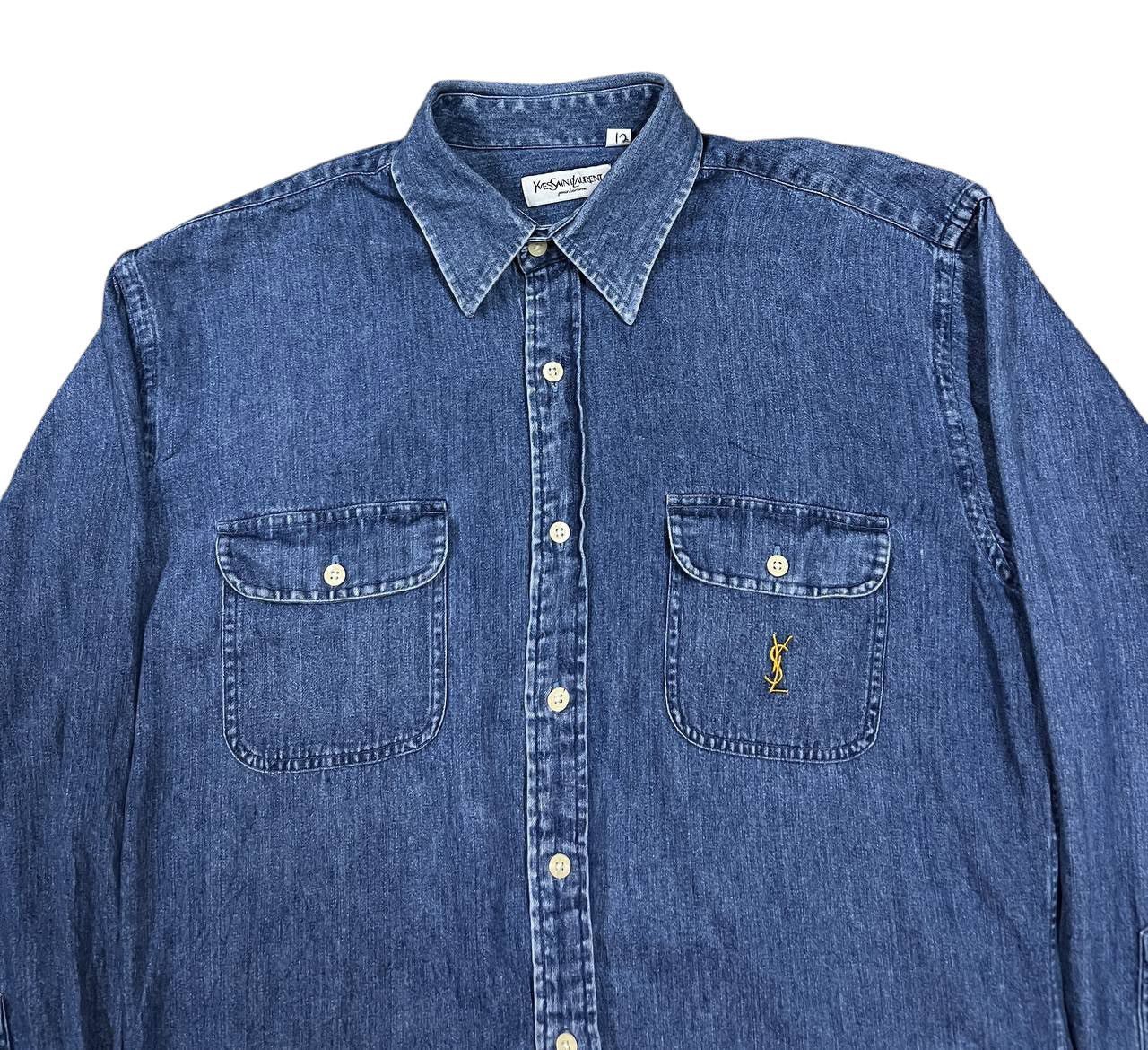 Designer × Yves Saint Laurent Yvessaintlaurent pour homme shirt denim Size US L / EU 52-54 / 3 - 4 Thumbnail