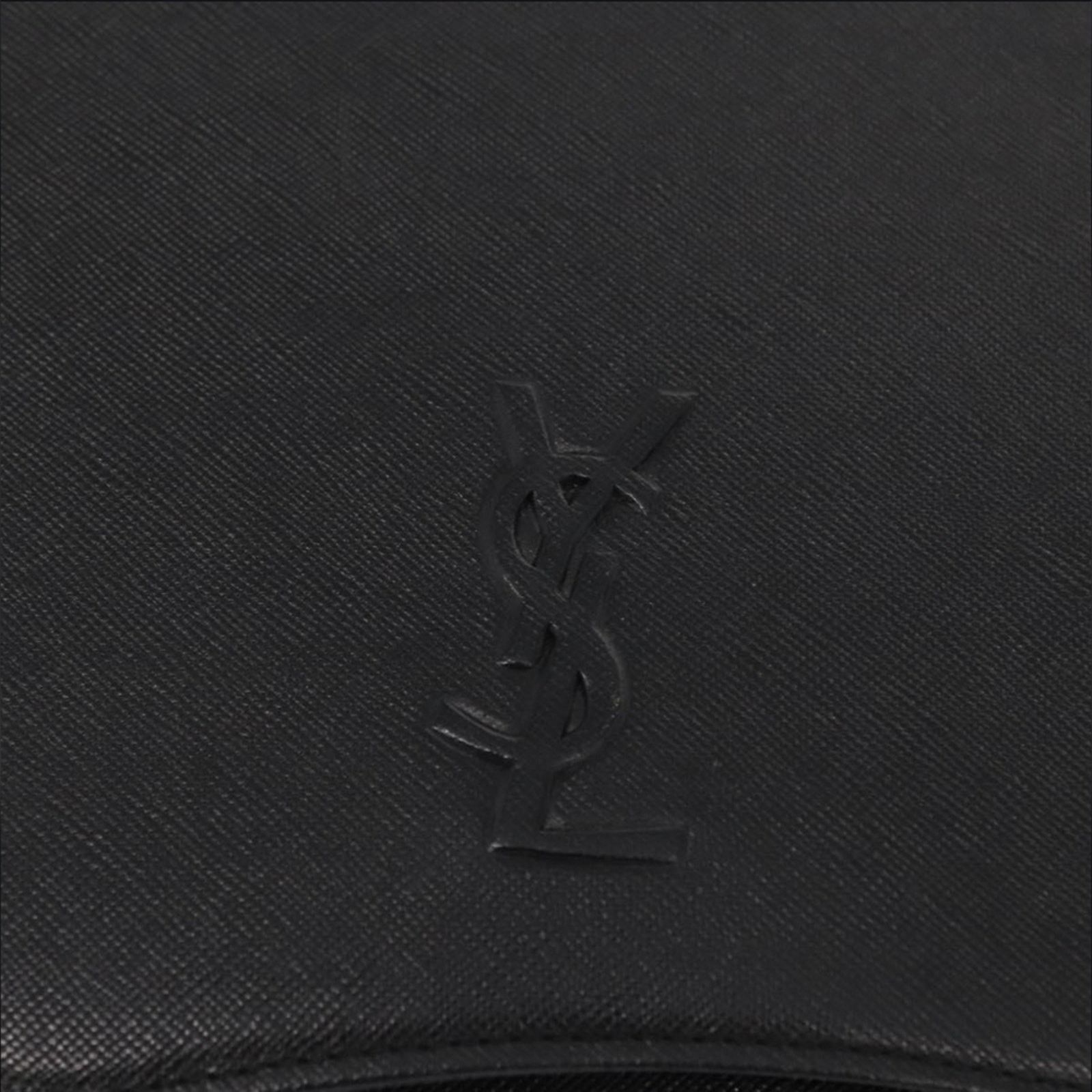 Yves Saint Laurent Vintage Yves Saint Laurent Leather Clutch Saffiano Tonal YSL Size ONE SIZE - 10 Thumbnail