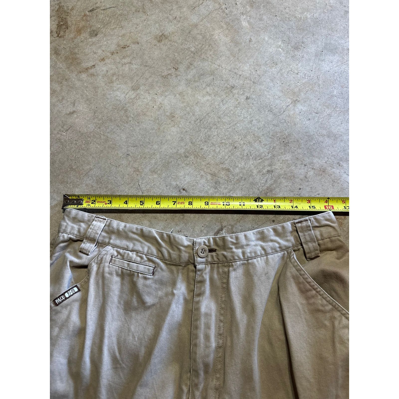 Vintage Vintage Paco Jeans Baggy Wide Leg Y2K Khaki Pants 32x30 Size US 32 / EU 48 - 7 Thumbnail