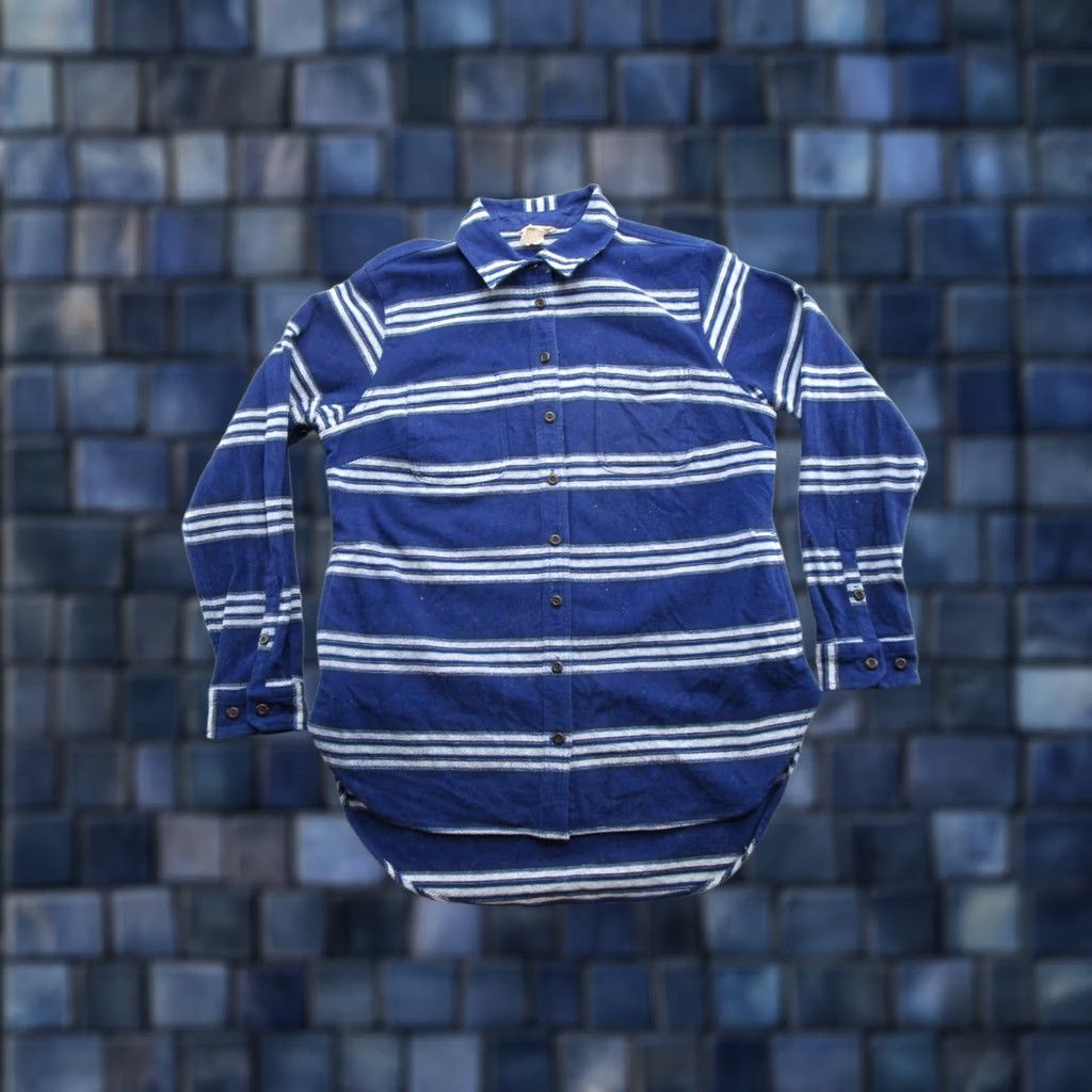 CO Duluth Clothing Co Women's Jacket Shirt Shacket Plaid Blue Size L Outdoors Jacket) Size L / US 10 / IT 46 - 1 Thumbnail