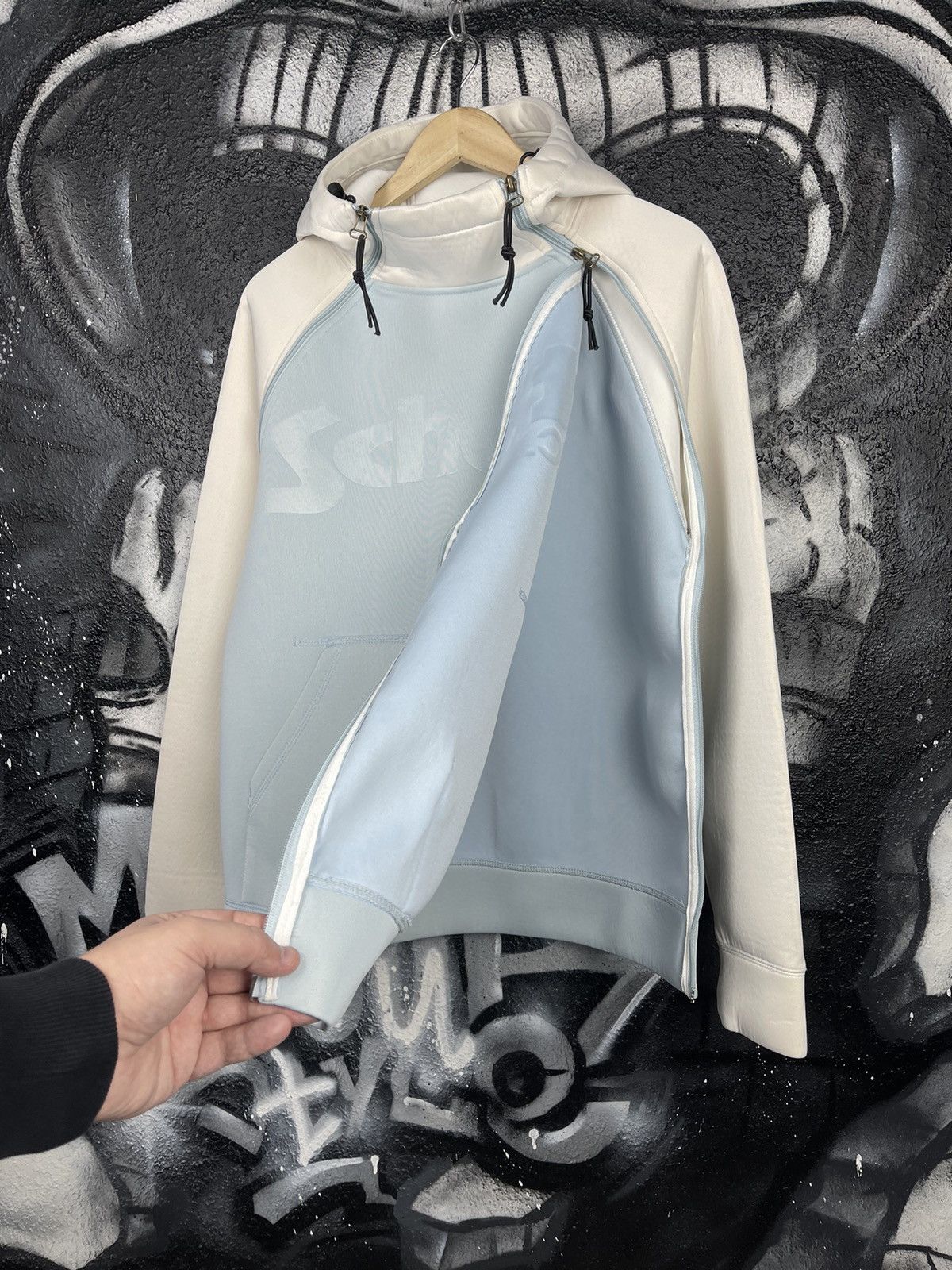Schott Schott N.Y.C. Double Zip Hooded Neoprene Jacket Size XL Size US XL / EU 56 / 4 - 8 Thumbnail
