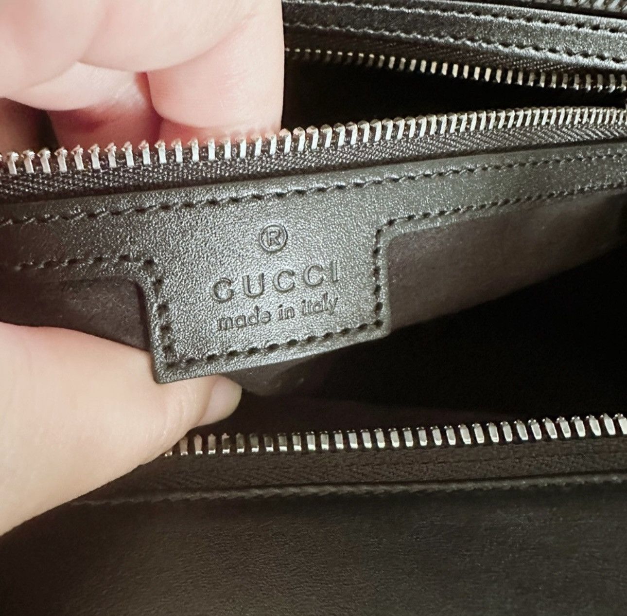 Gucci Retail $3100 Gucci Calfskin Petite GG Small Tote Bag Black Size ONE SIZE - 5 Thumbnail