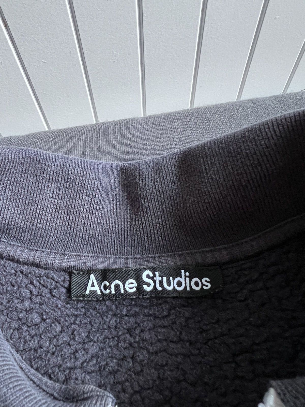 Acne Studios Acne studios Half zip sweatshirt face logo FA-UX-SWEA000043 Size US M / EU 48-50 / 2 - 6 Thumbnail