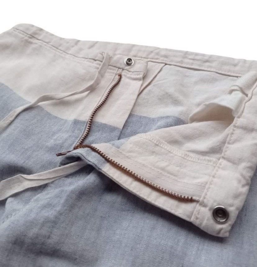 45rpm × Japanese Brand × Kapital Vintage 45rpm Two Tones Linen Cotton Loose Pants Size US 30 / EU 46 - 3 Thumbnail