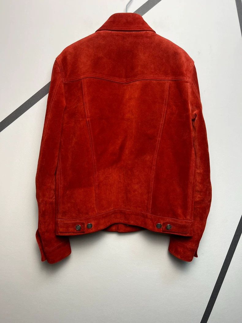 Yves Saint Laurent saint laurent 20 Spring/Summer Orange Red Cowhide Suede jac Size US S / EU 44-46 / 1 - 2 Thumbnail