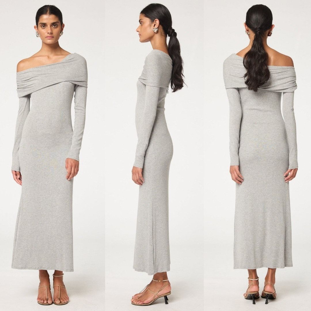 Other the line by K | NWT Maisie Dress Heather Grey Modal XL Size XL / US 12-14 / IT 48-50 - 1 Thumbnail