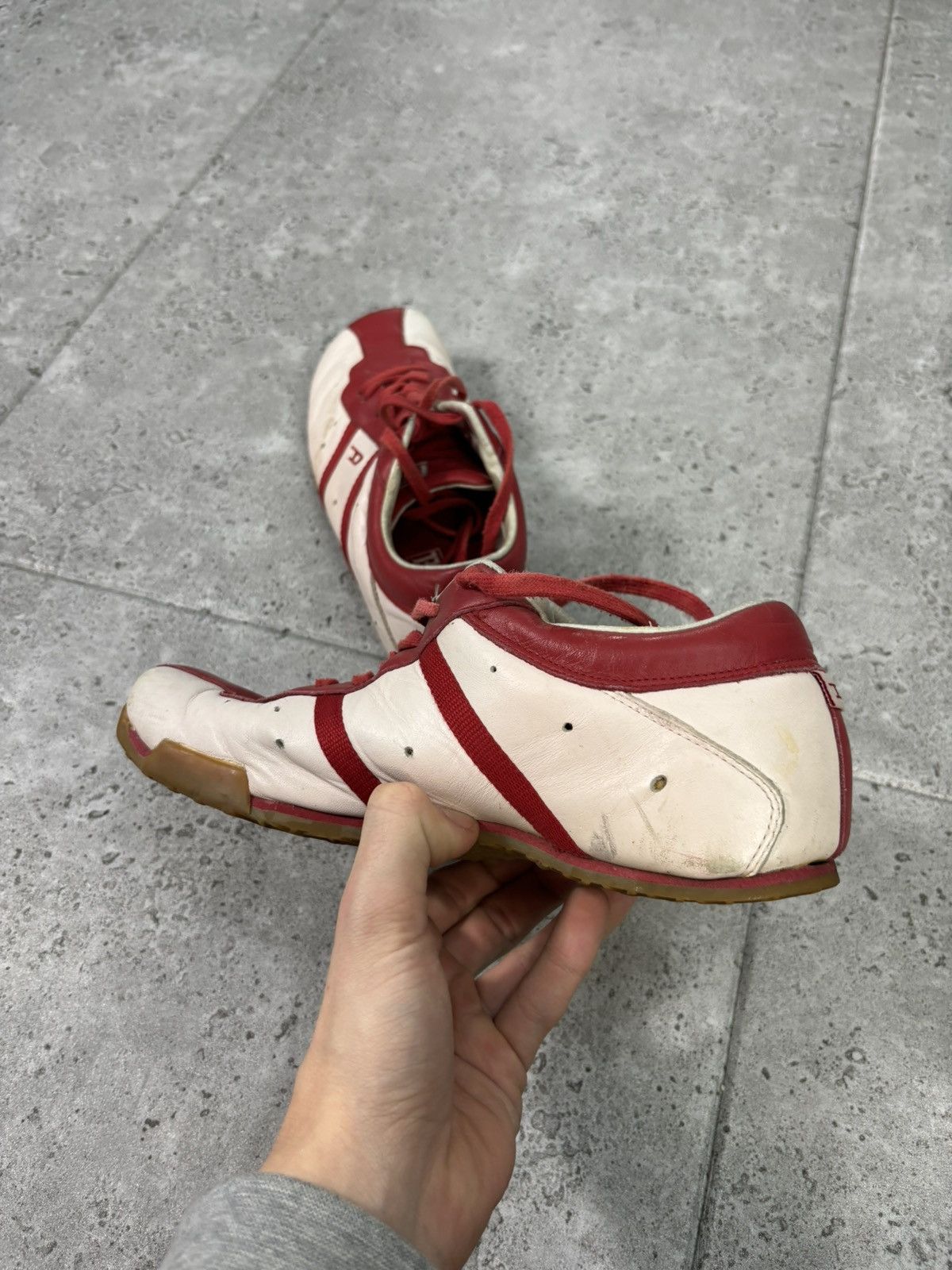 Diesel × Japanese Brand × Vintage 2000s Archive Japanese Leather Sneakers Diesel Y2K Size US 6.5 / EU 39-40 - 7 Thumbnail