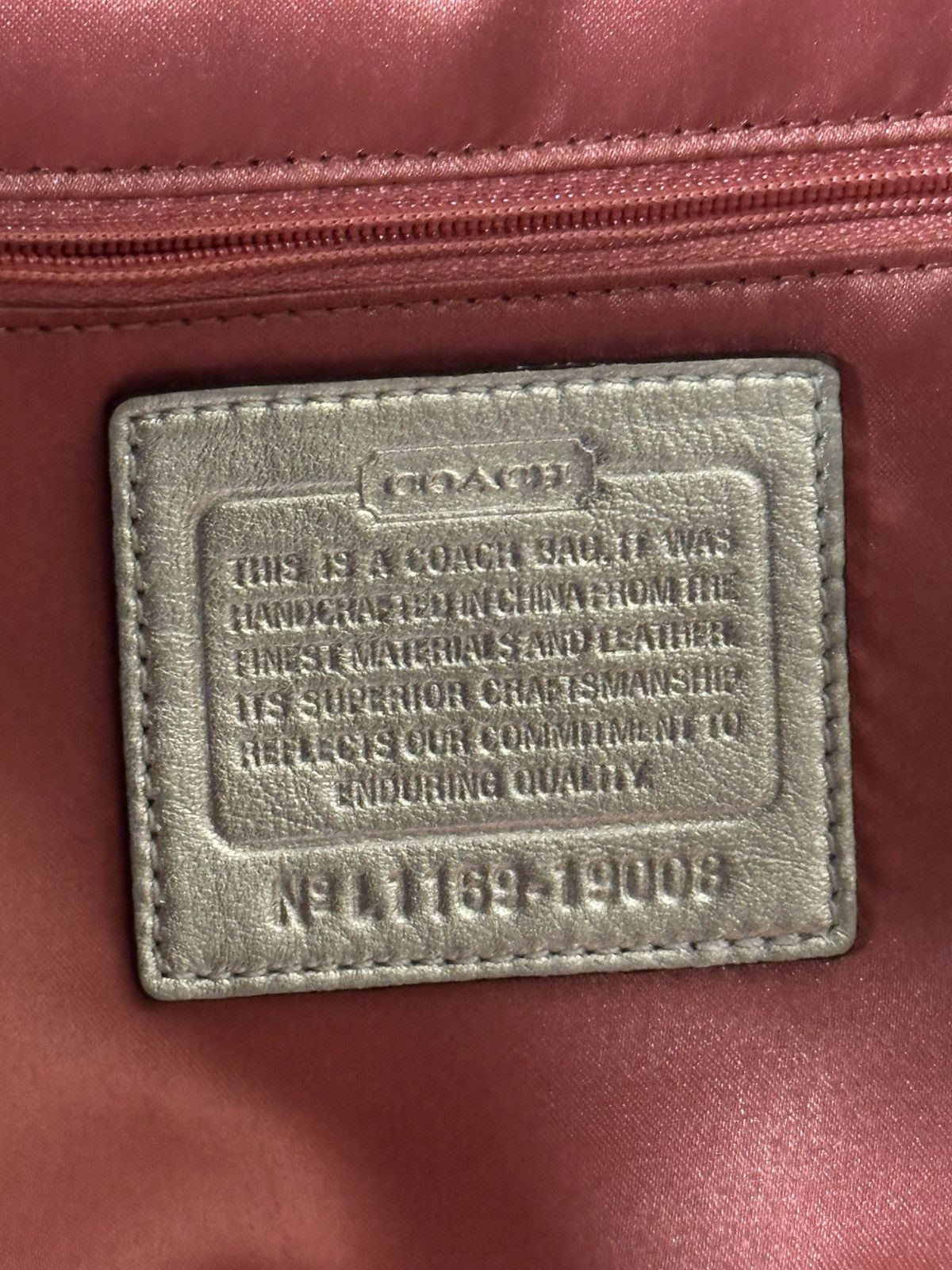 Coach Coach Metallic Whipstitch Leather Convertible Bag. Size ONE SIZE - 24 Thumbnail