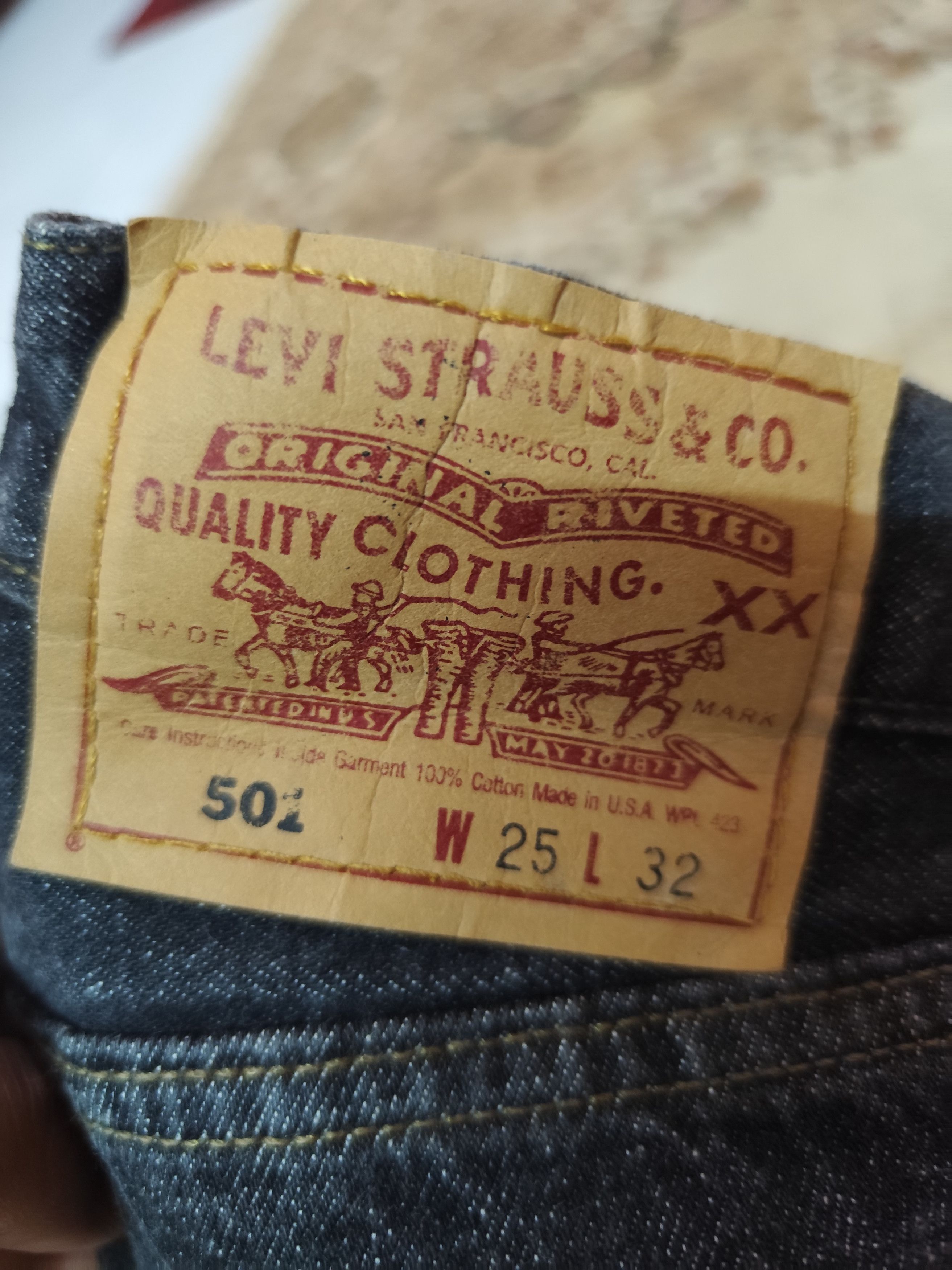 Levi's 🇺🇸VINTAGE 90s LEVIS WOMEN 501 W25 L32 MADE IN USA Size 25" / US 0 / IT 36 - 13 Thumbnail