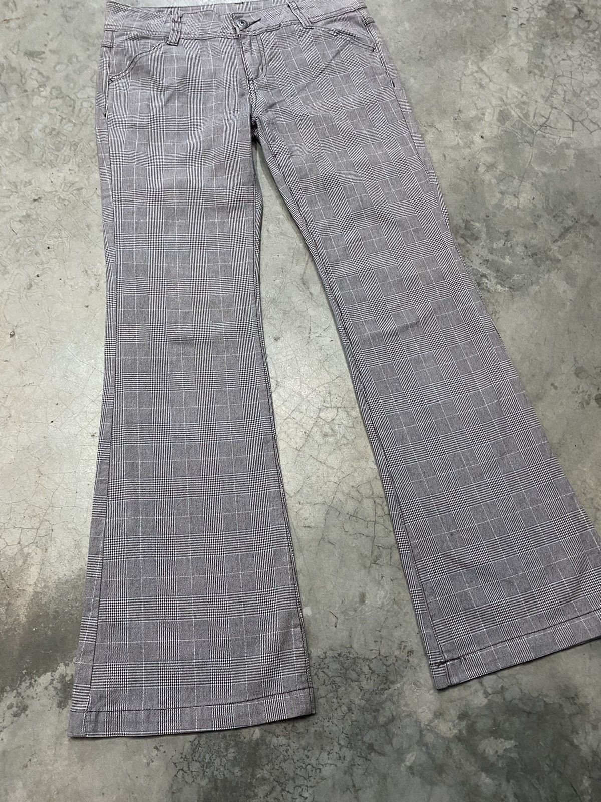 Japanese Brand Japanese Checkered Flare Gothic Stretchable 121 Size US 32 / EU 48 - 2 Thumbnail