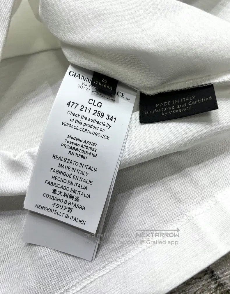 Versace Versace Heavy industry rhinestone embroidery logo Size US S / EU 44-46 / 1 - 7 Thumbnail