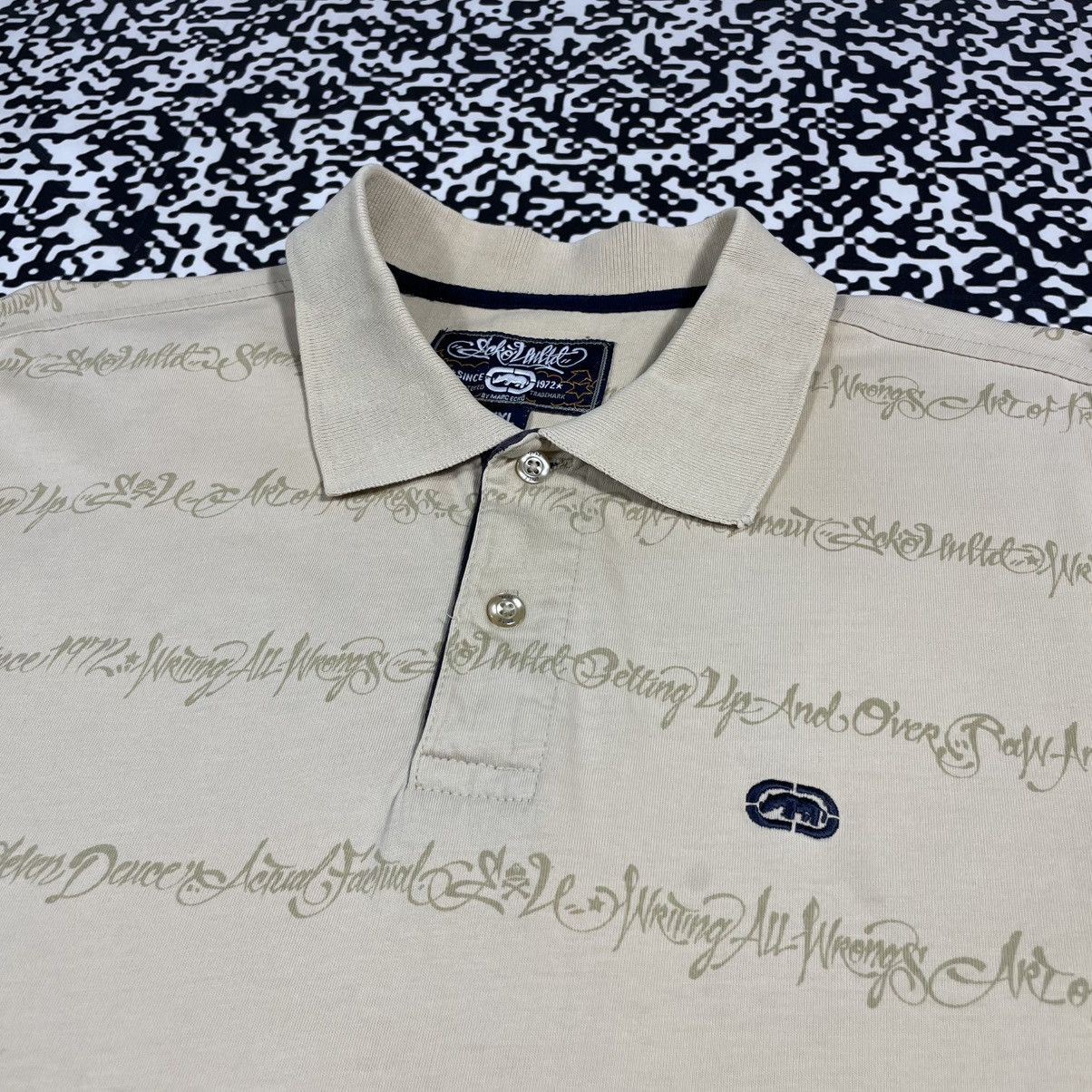 Ecko Unltd. Vintage Y2K Ecko Unlimited UNLTD Rap Polo Retro T-shirt Size US XXL / EU 58 / 5 - 12 Thumbnail