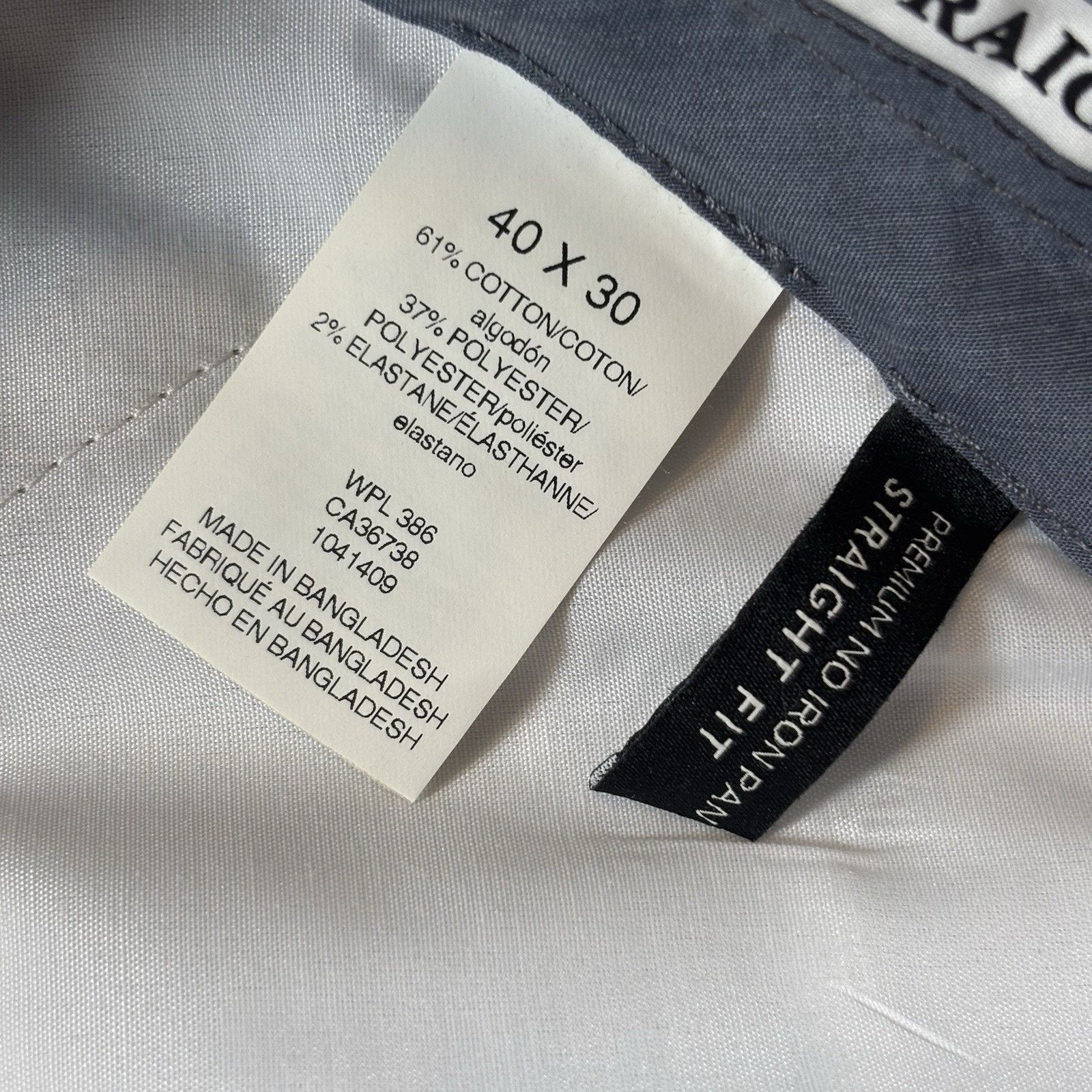 Haggar Haggar Mens Pants 40x30 Straight Khaki Perfect Fit Waistband Size US 40 / EU 56 - 5 Thumbnail