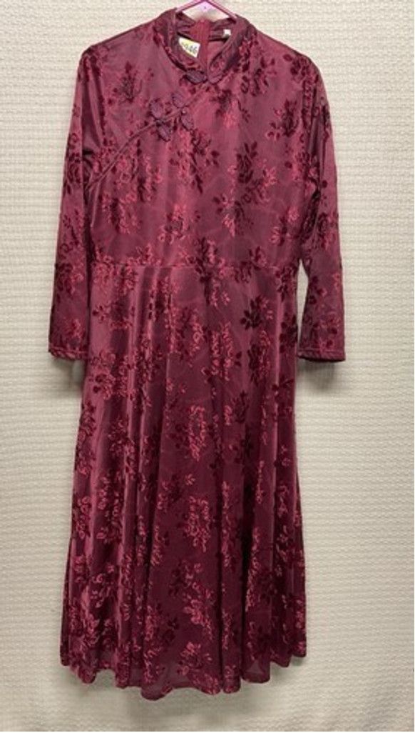 Other Dajia Velvet Chinese Qipao Cheongsam Midi Dress Women Size M Size M / US 6-8 / IT 42-44 - 1 Thumbnail