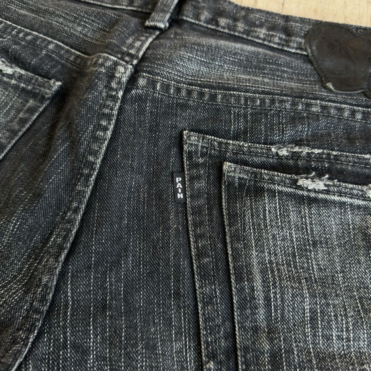 Number (N)ine SS04 "Dream Baby Dream" Double Pocket Pain Denim Shorts Size US 33 - 4 Thumbnail