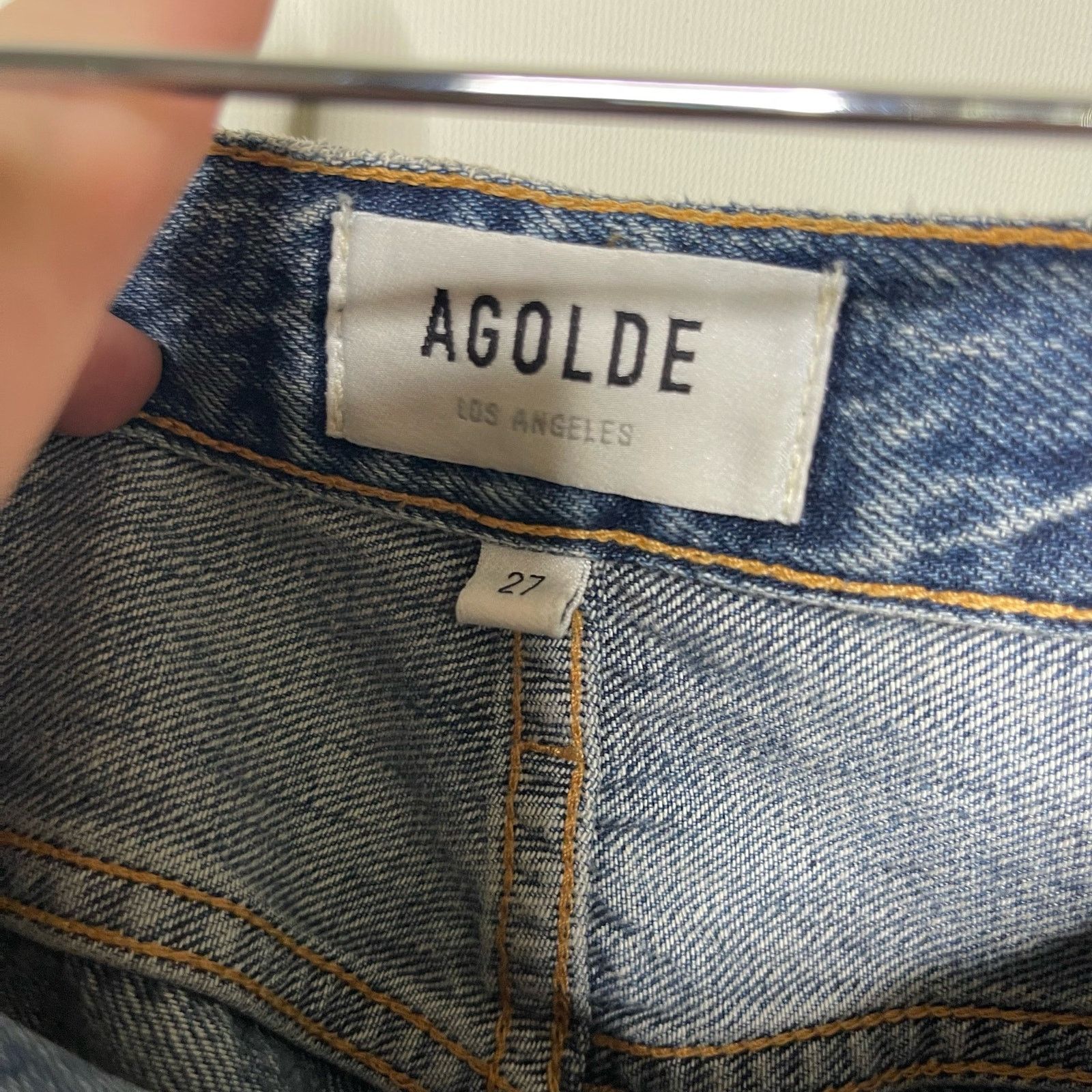 Agolde AGOLDE Riley High Rise Straight Crop Jeans sz 27 Size 27" / US 4 / IT 40 - 7 Thumbnail
