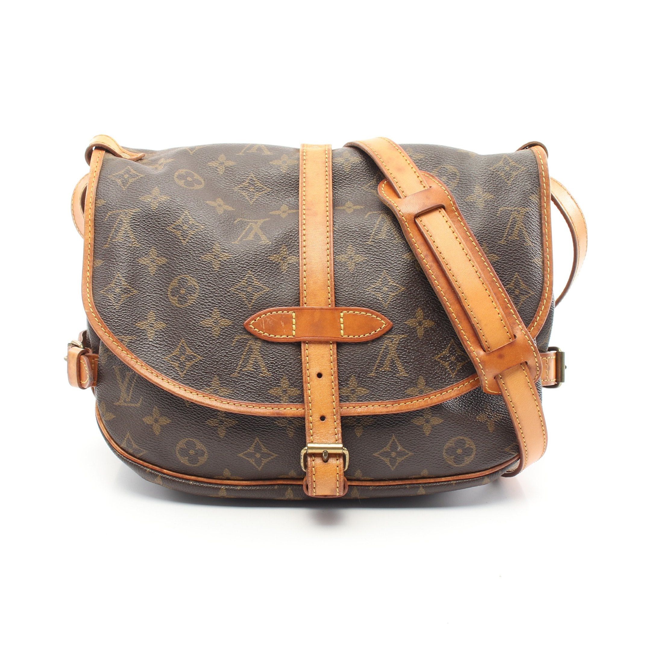 Louis Vuitton Louis Vuitton Saumur 30 Monogram Shoulder Bag Leather Brown Size ONE SIZE - 1 Thumbnail