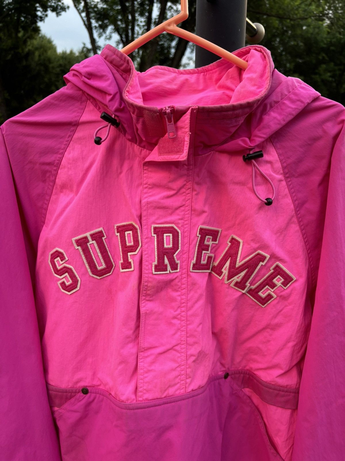 Supreme Supreme Pink Nylon Windbreaker Grailed