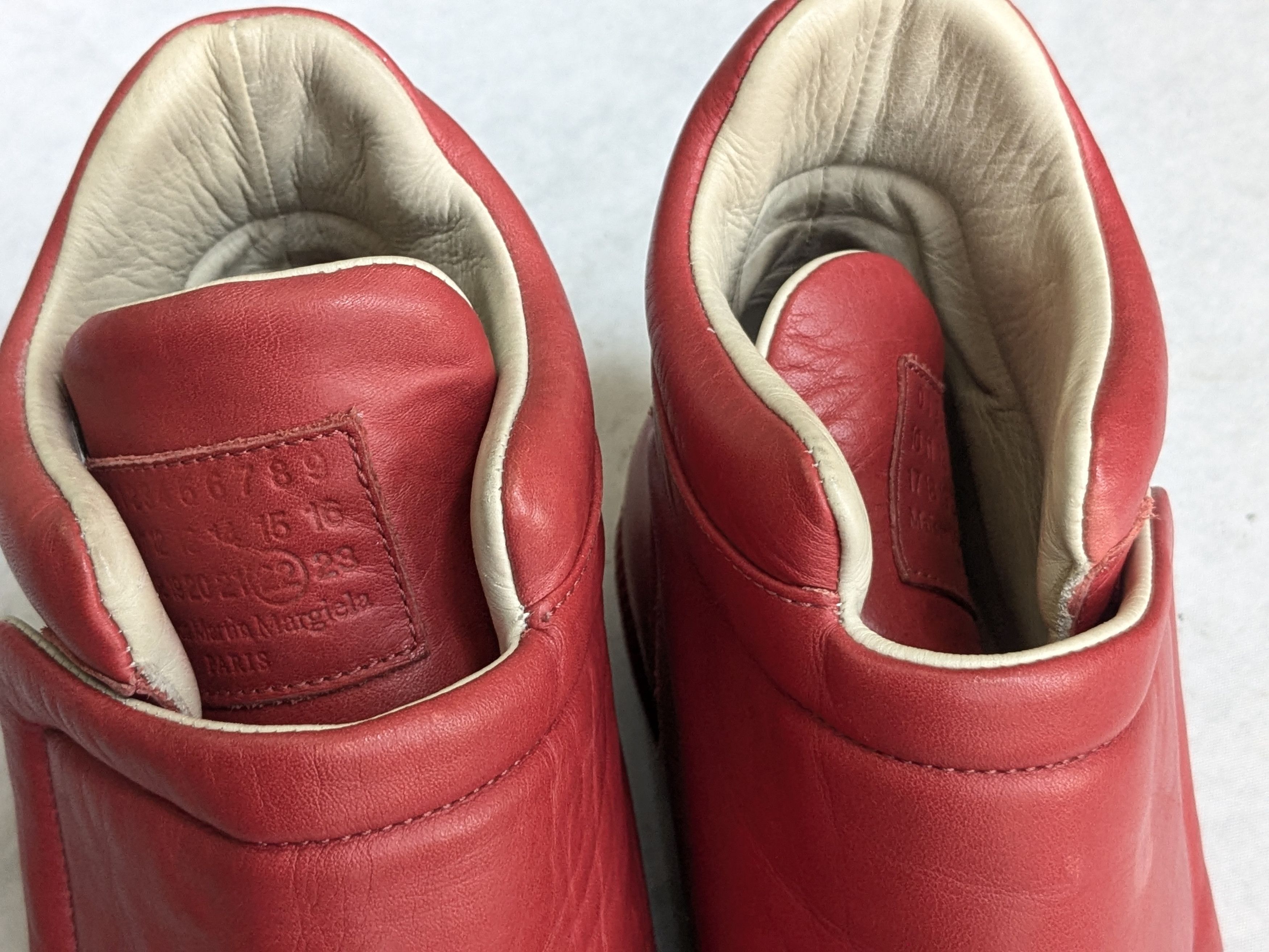 Maison Margiela Maison Margiela Clinic Sneakers Red 11 44 High Tops Leather Size US 11 / EU 44 - 5 Thumbnail