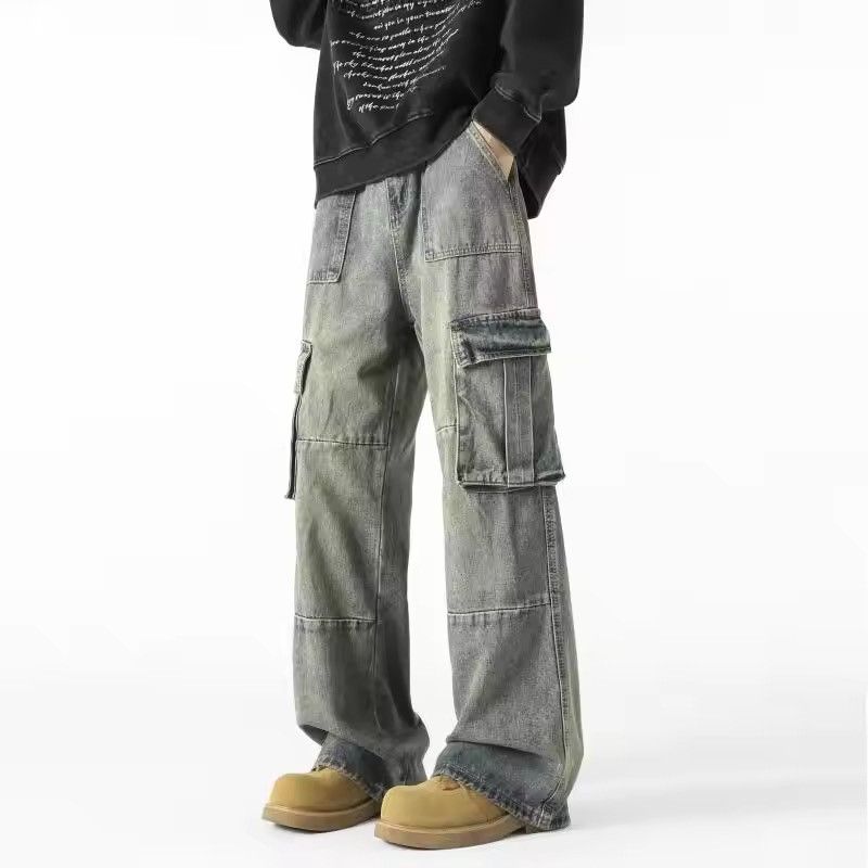 Vintage Aoyama x zai washed fade cargo jeans Size US 31 - 8 Thumbnail
