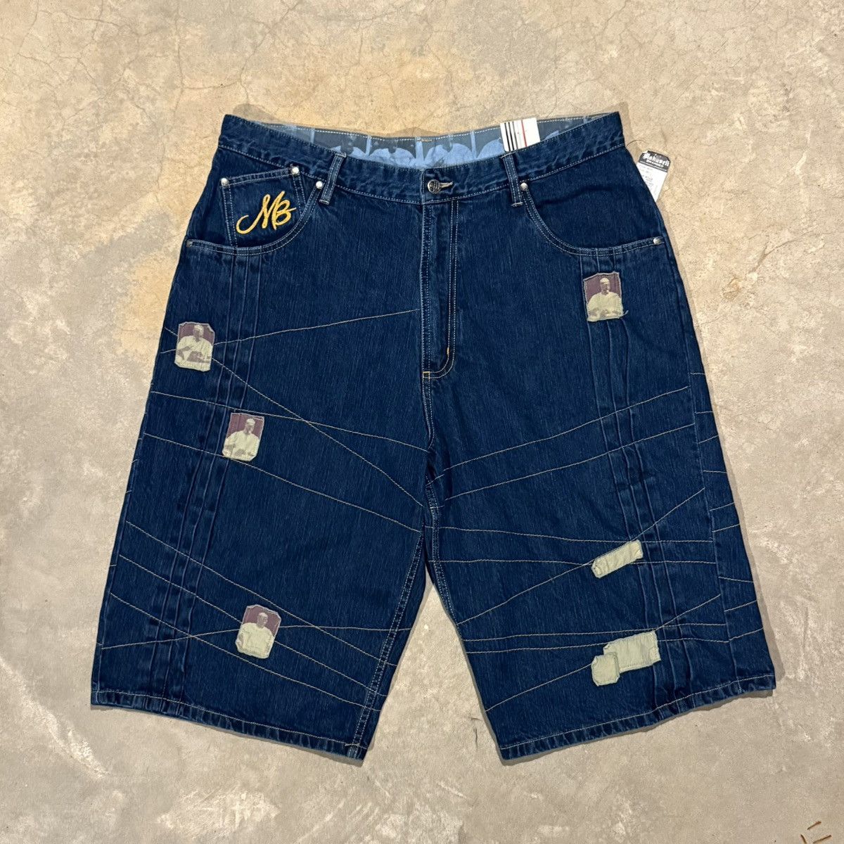 Makaveli Brand New Vtg 2000s Makaveli Tupac Baggy Jorts Y2K Skater Size US 40 / EU 56 - 1 Thumbnail