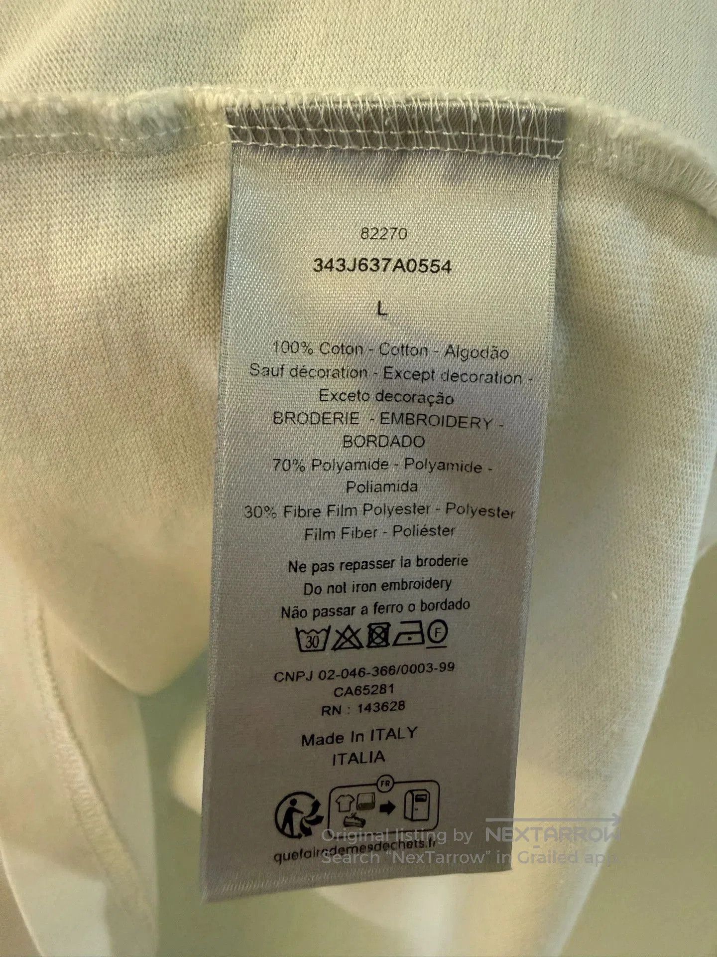 Dior dior embroidered short sleeve t. Size L / US 10 / IT 46 - 3 Thumbnail