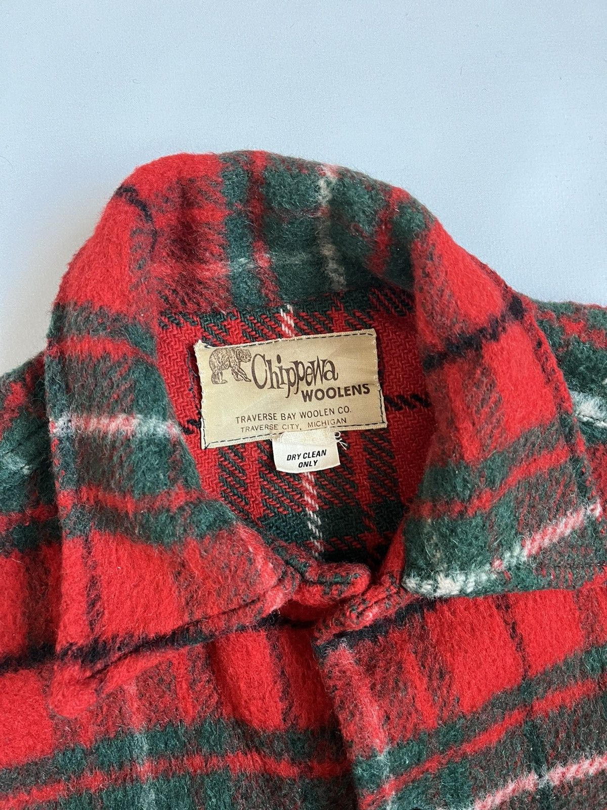 Chippewa Vintage 70s Chippewa Woolens Plaid Button Overshirt Shacket Size US M / EU 48-50 / 2 - 2 Thumbnail