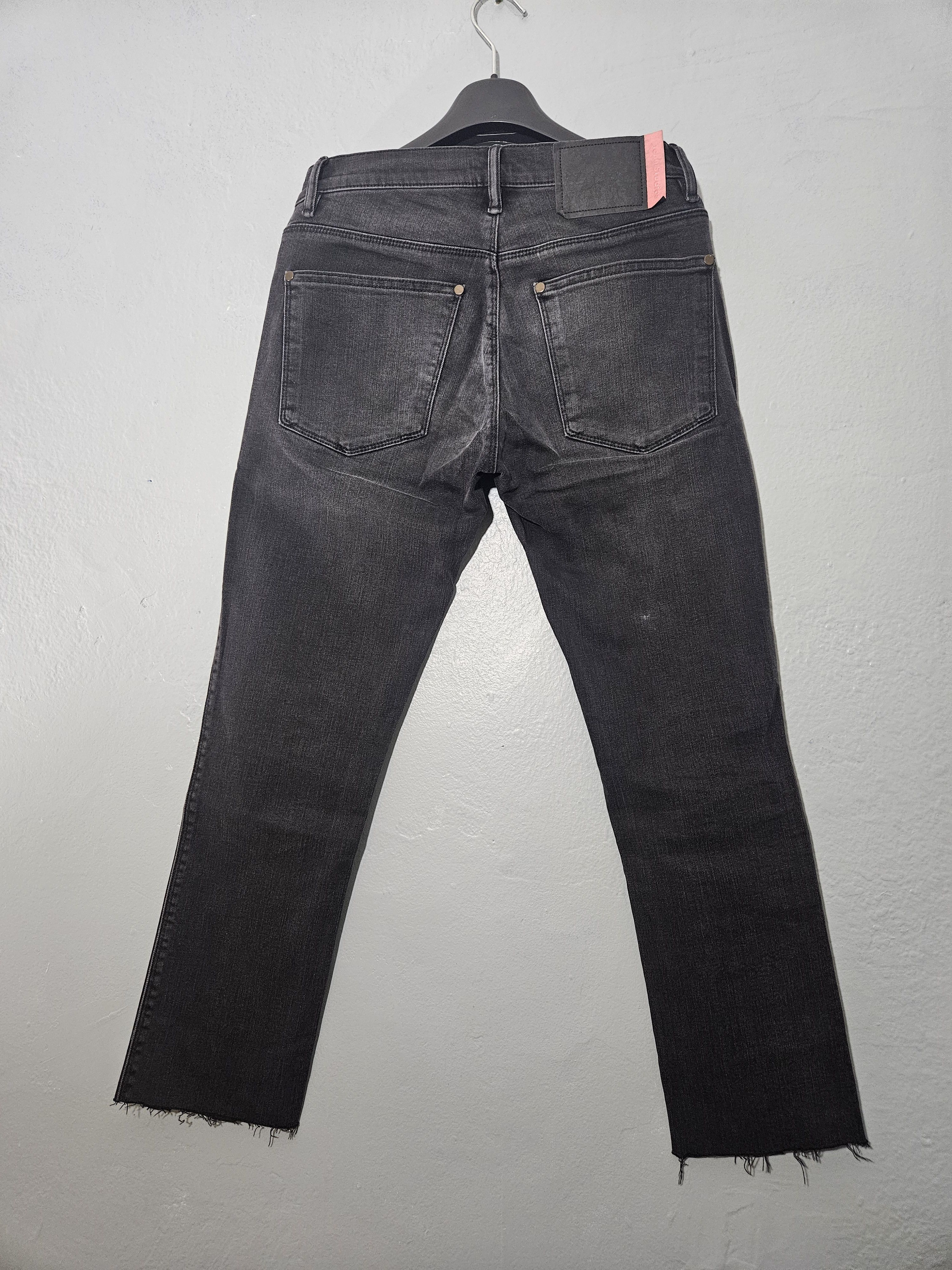 Acne Studios Blå Konst Max Used Blk Back Patch Denim Jeans Size US 28 / EU 44 - 5 Thumbnail