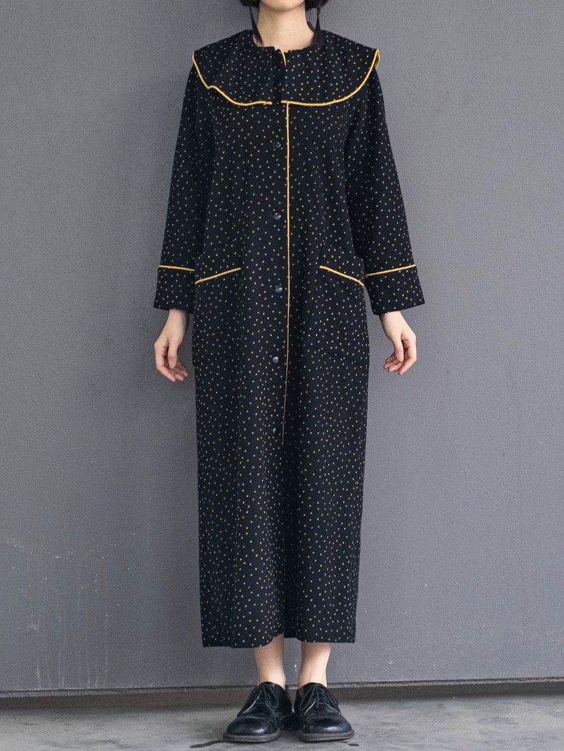 Kenzo KENZO Early black star lace collar robe vintage Size M / US 6-8 / IT 42-44 - 3 Thumbnail
