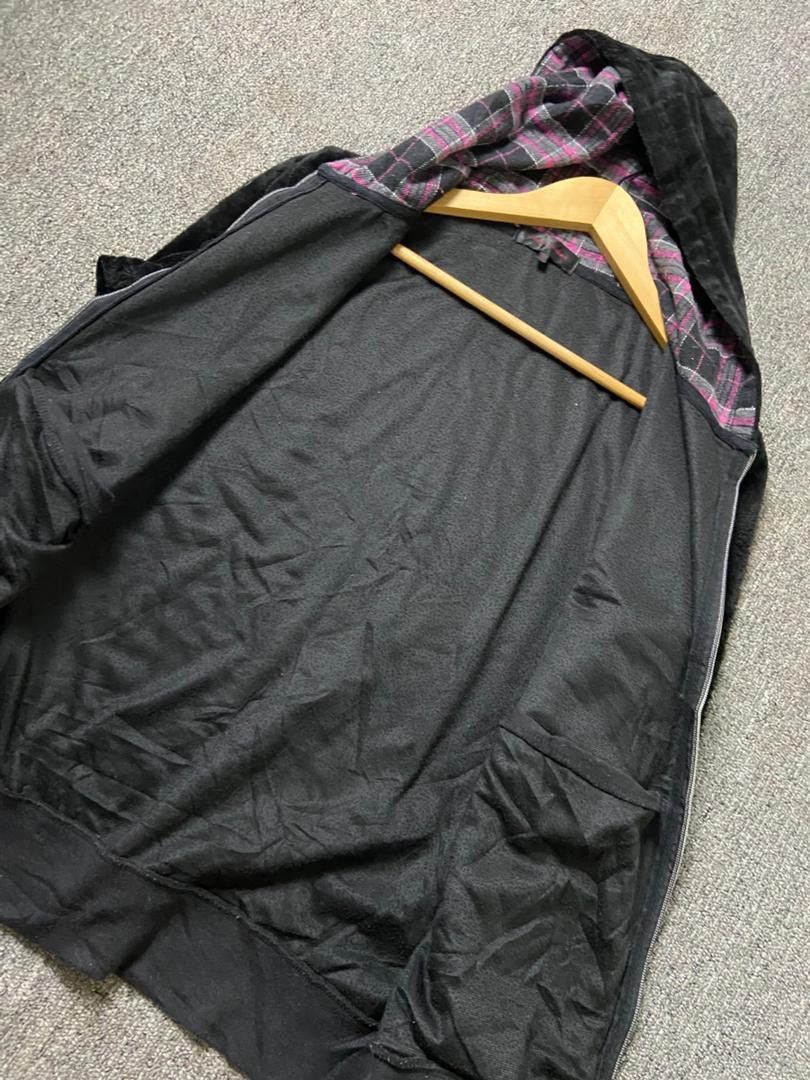 Japanese Brand Cubic Sugar Poem Velvet Zip Up Hoodie Jacket (188) Size US M / EU 48-50 / 2 - 7 Thumbnail