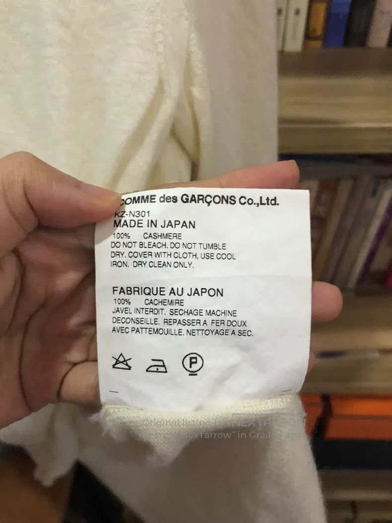 Comme des Garcons Comme Des Garcons White Cashmere Sweater Size M / US 6-8 / IT 42-44 - 4 Thumbnail