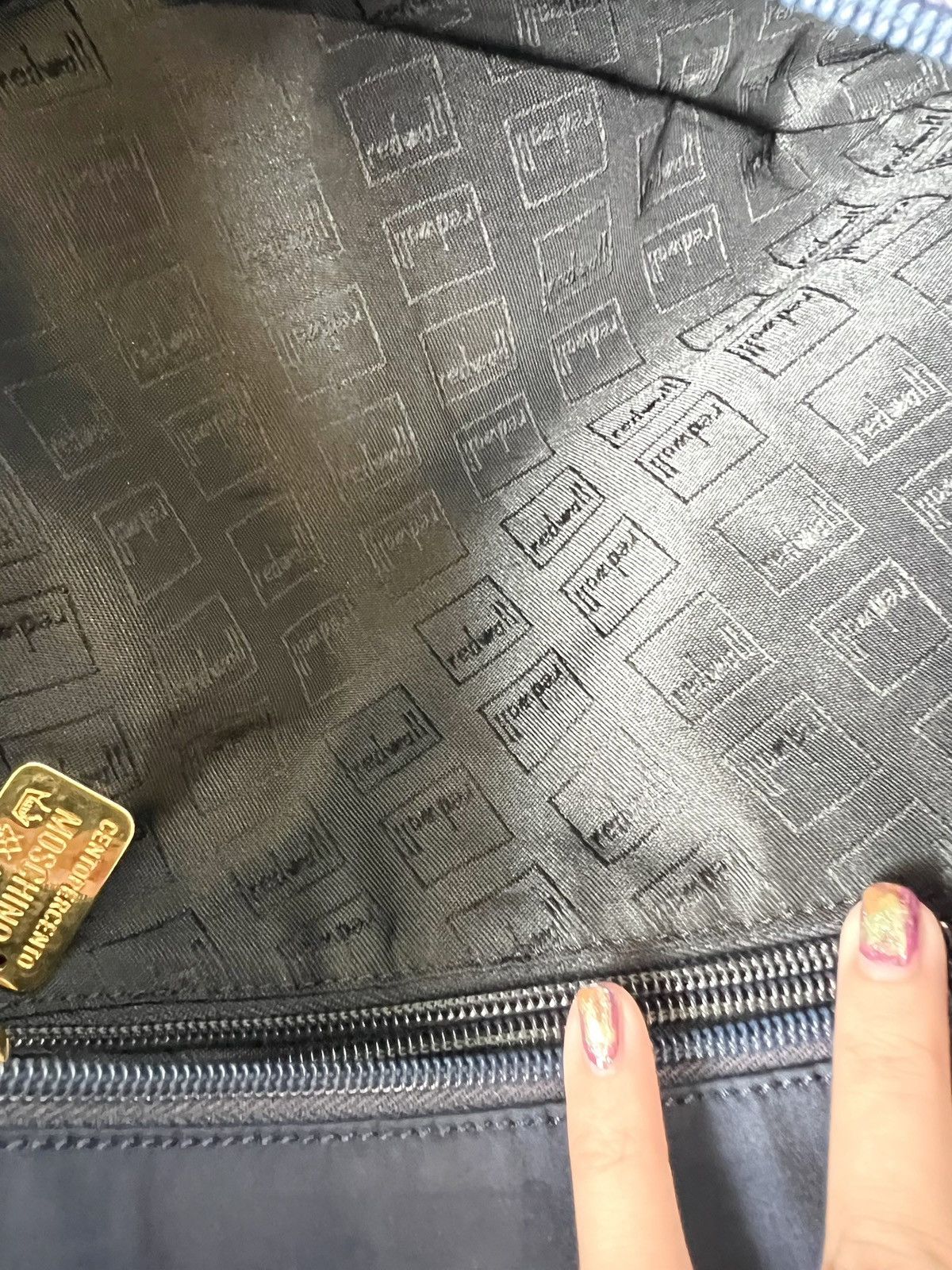 Moschino Moschino Nylon Large Tote – Navy Size ONE SIZE - 20 Thumbnail