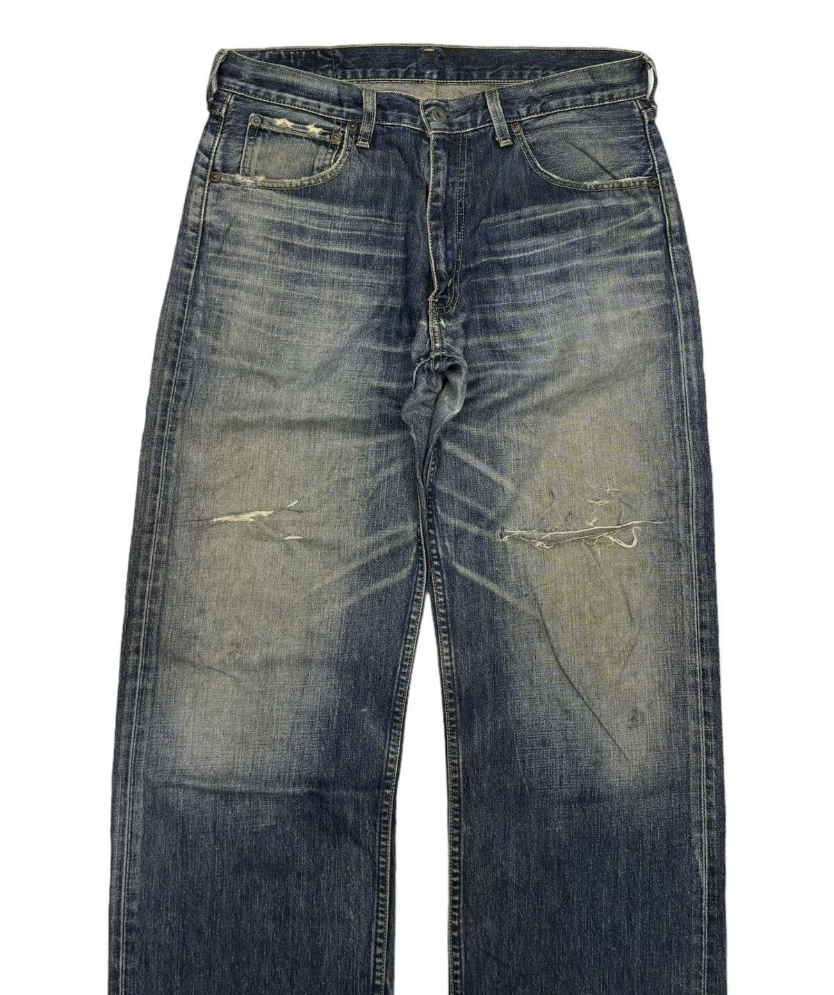 Levi's VINTAGE LEVIS 503 BAGGY DISTRESSED DENIM JEANS Size US 31 - 5 Thumbnail