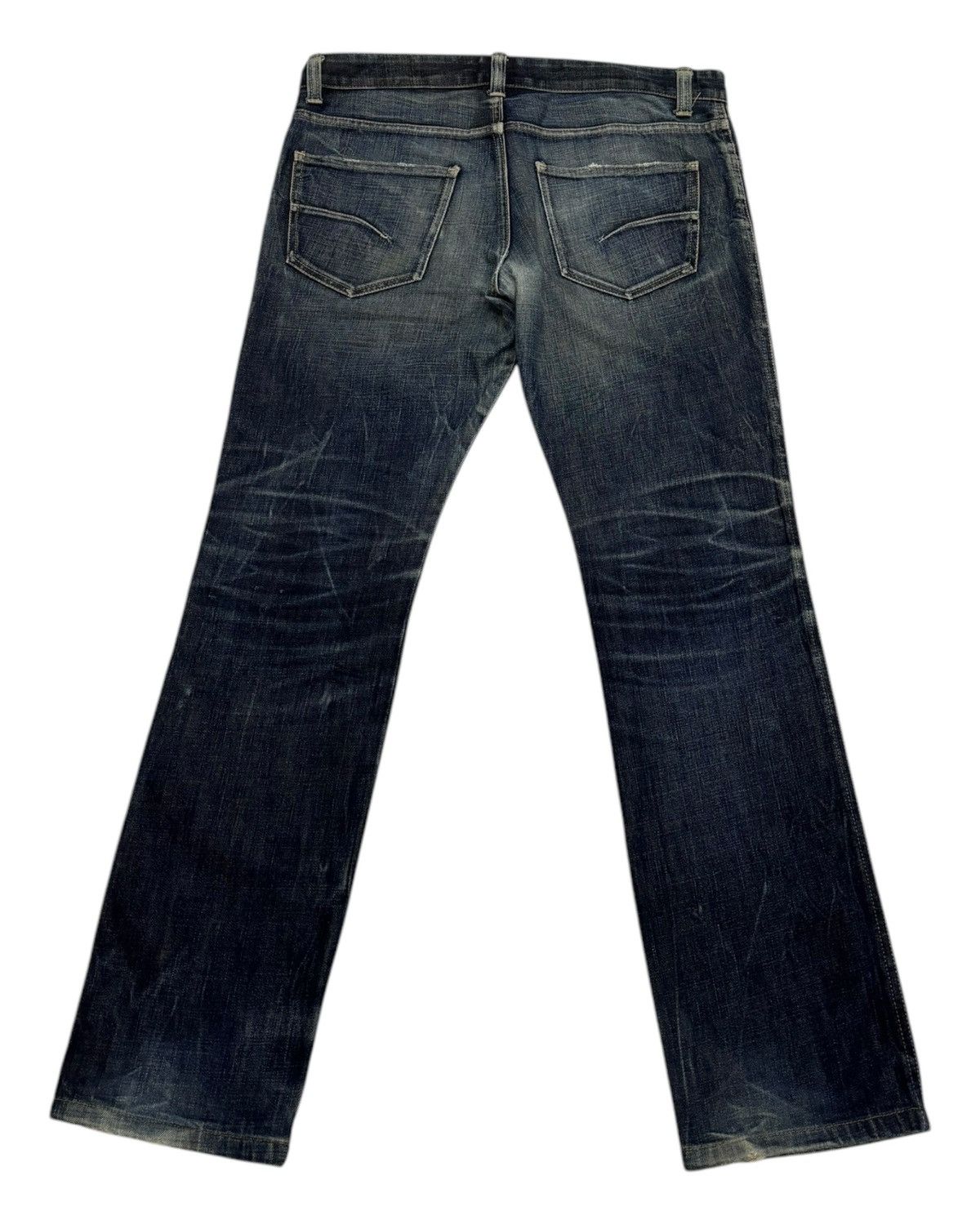 Japanese Brand × Tornado Mart VINTAGE HIGH STREET SLIM FLARE DISTRESS JEANS TORNADO MART Size US 35 - 2 Thumbnail