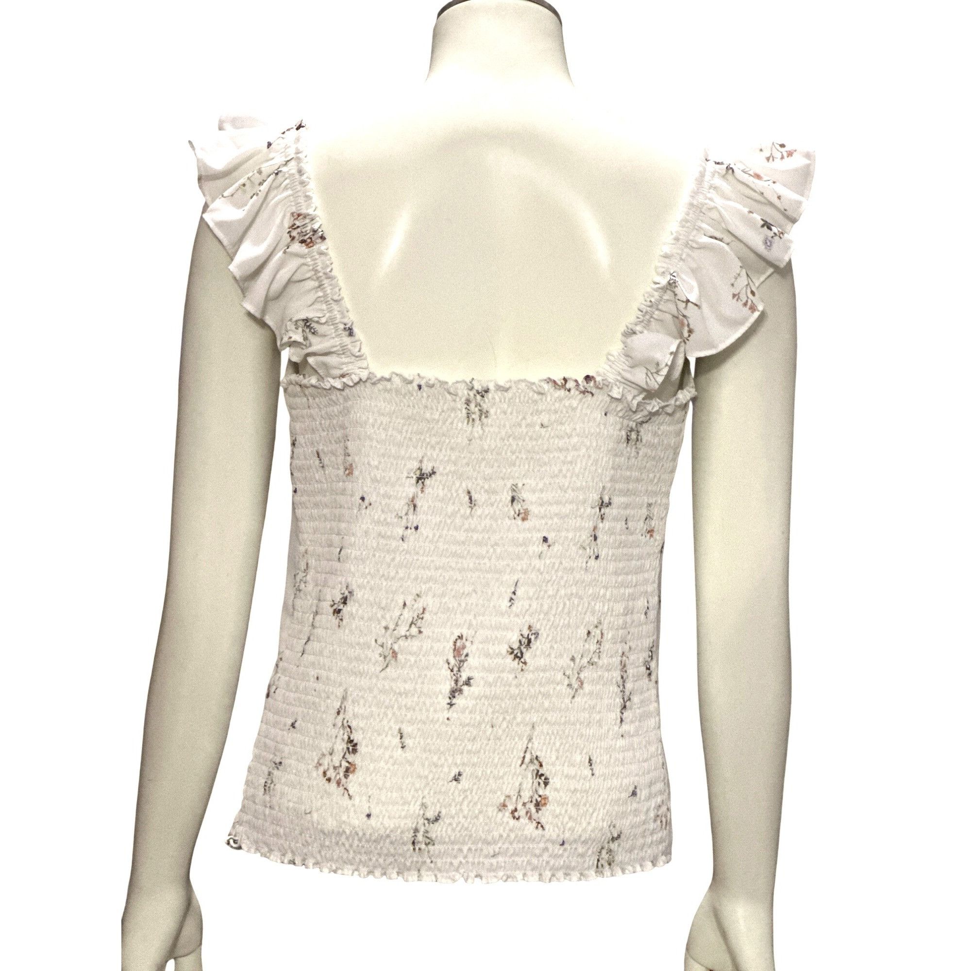 Other CCC Floral Ruffled Smocked Blouse Sleeveless Design Floral P Size S / US 4 / IT 40 - 3 Thumbnail