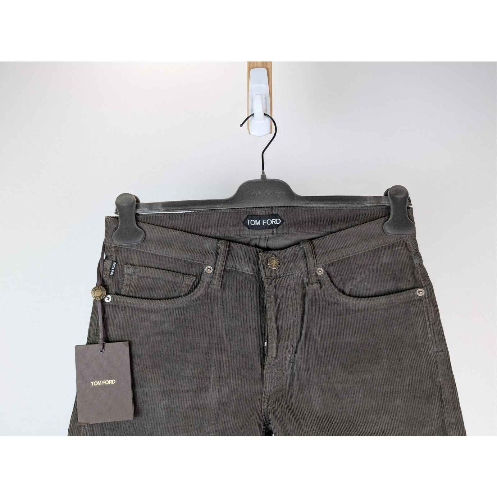 Tom Ford o1rshd1 Slim Fit Denim Jeans in Charcoal Size US 32 / EU 48 - 3 Thumbnail