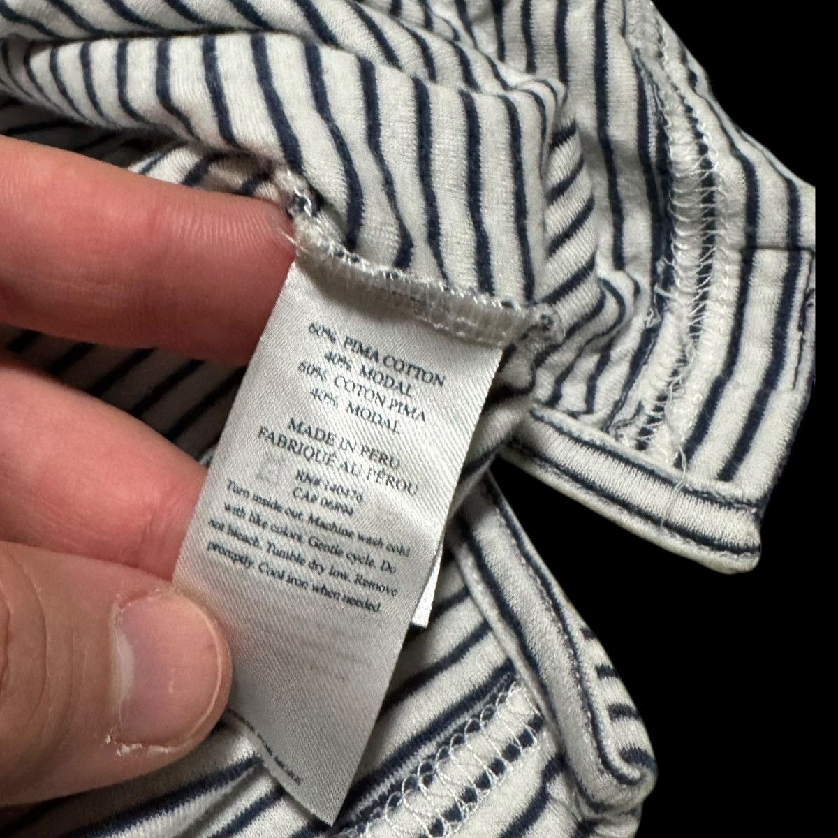 Faherty Faherty Striped White Blue Polo Shirt Men's Medium Size US M / EU 48-50 / 2 - 5 Thumbnail