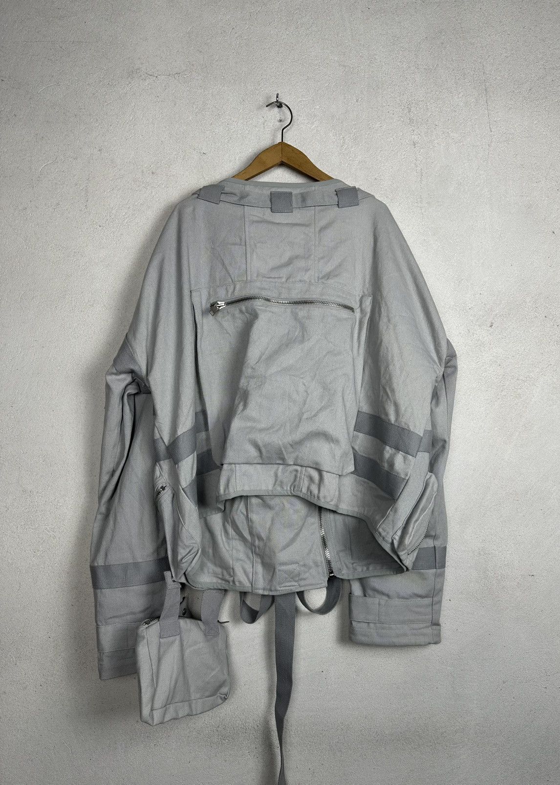 Heliot Emil Heliot Emil SS18 Kamikaze Grey Bomber Jacket Bondage Size US S / EU 44-46 / 1 - 2 Thumbnail