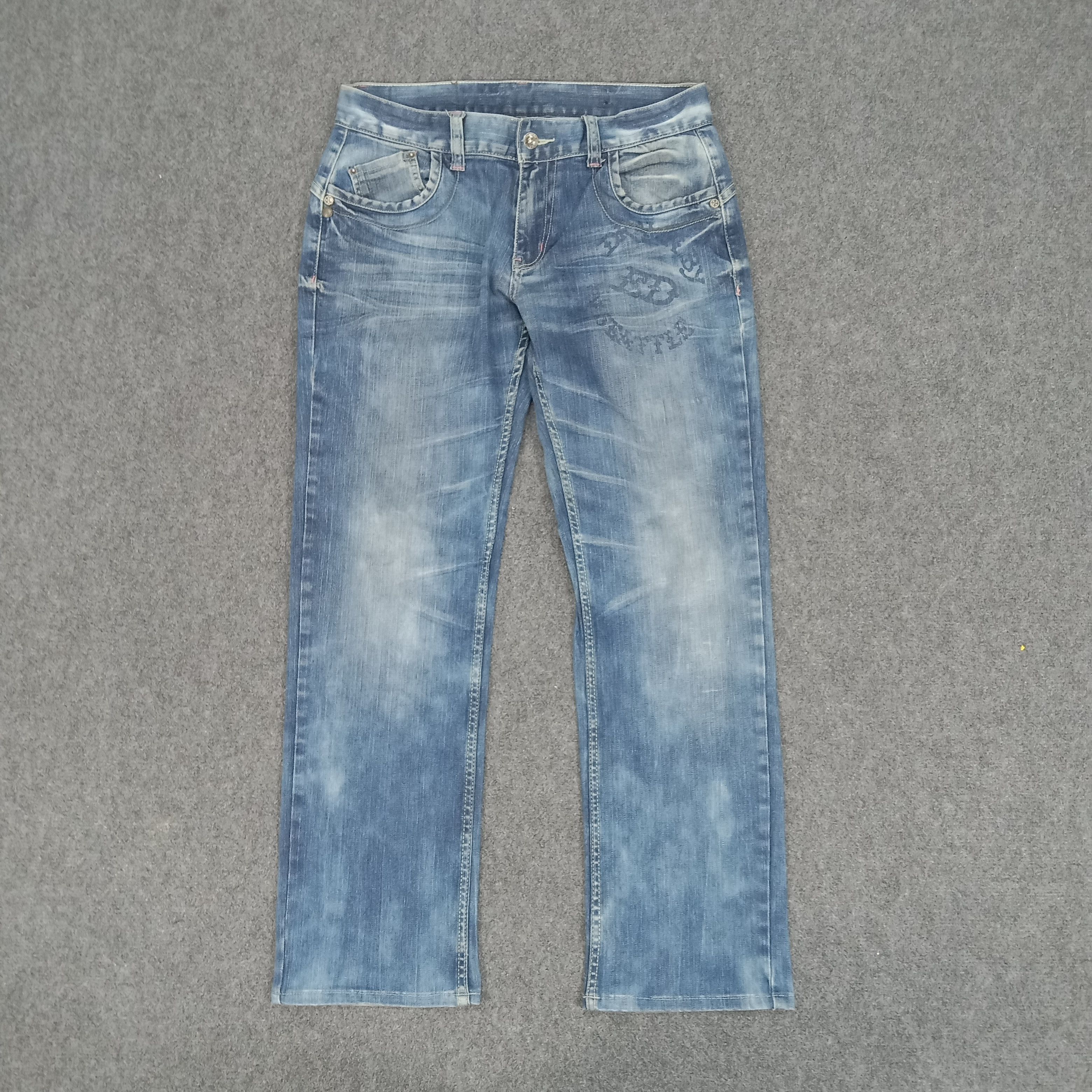 Christian Audigier × Ed Hardy × Vintage Ed Hardy by Christian Audiger Embroidery Denim Jeans Size 32" / US 10 / IT 46 - 5 Thumbnail
