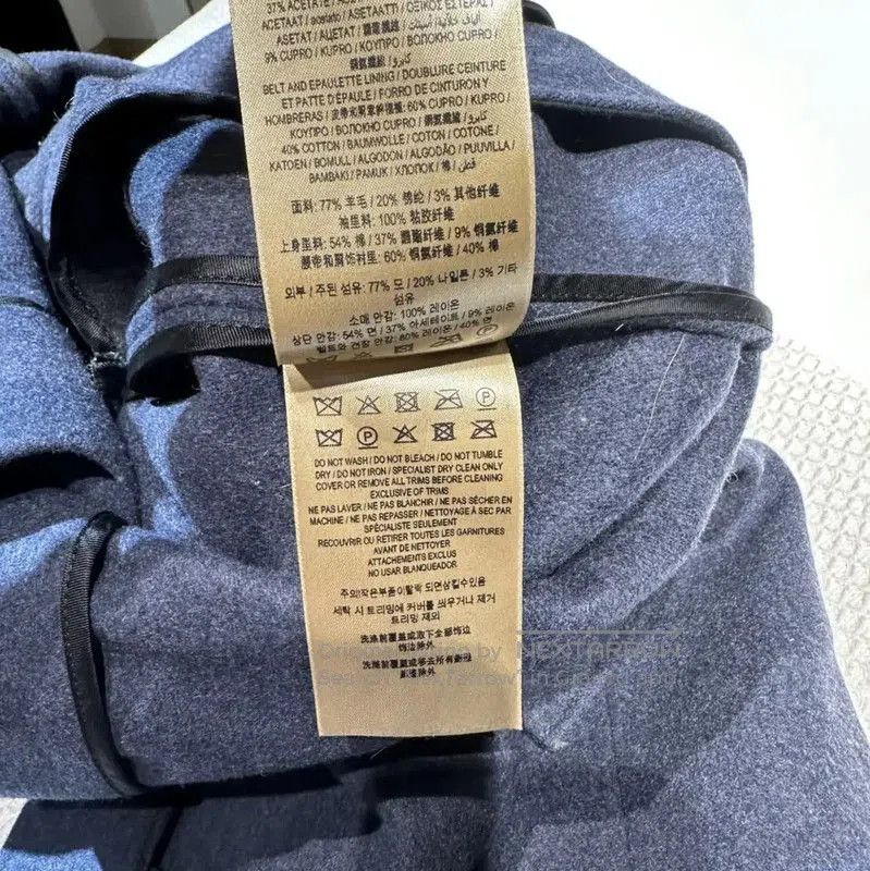 Burberry Burberry Blue Wool Long Coat for Women. Size S / US 4 / IT 40 - 6 Thumbnail
