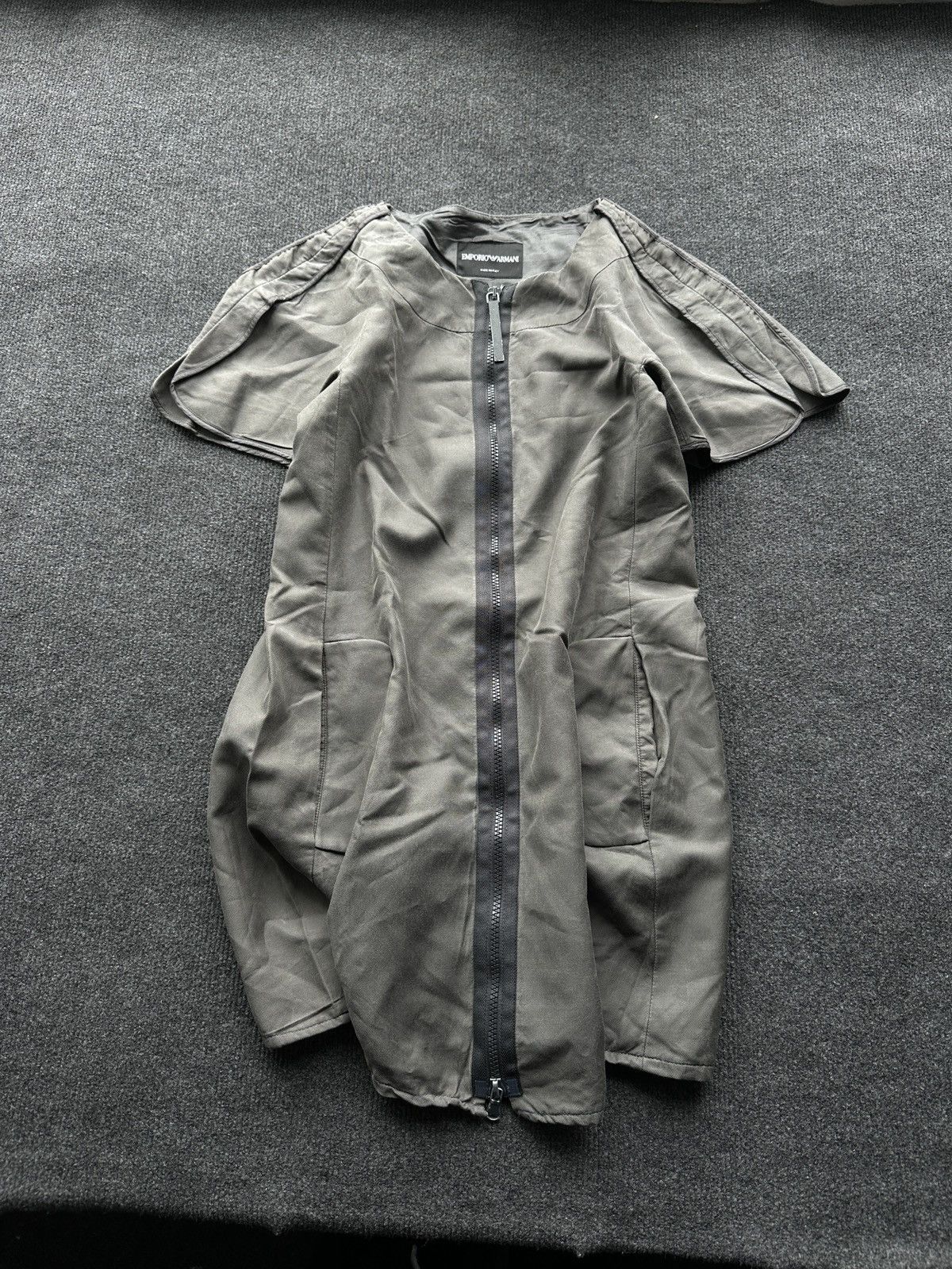Armani ARMANI JEANS 🚨 GRAY ZIP DRESS LUXURY OLD MONEY WOMEN Size XS / US 0-2 / IT 36-38 - 1 Thumbnail