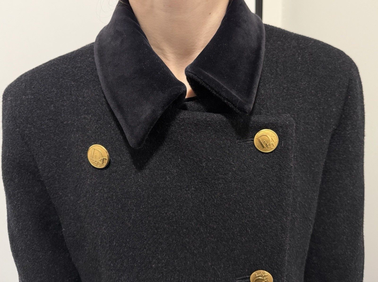 Dior Vintage Christian Dior Wool Womens Coat Double Breasted Size XL / US 12-14 / IT 48-50 - 12 Thumbnail
