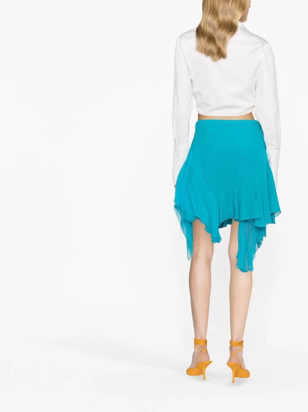 Versace o1y0226 Mini Skirt in Turquoise Size 30" / US 8 / IT 44 - 3 Thumbnail
