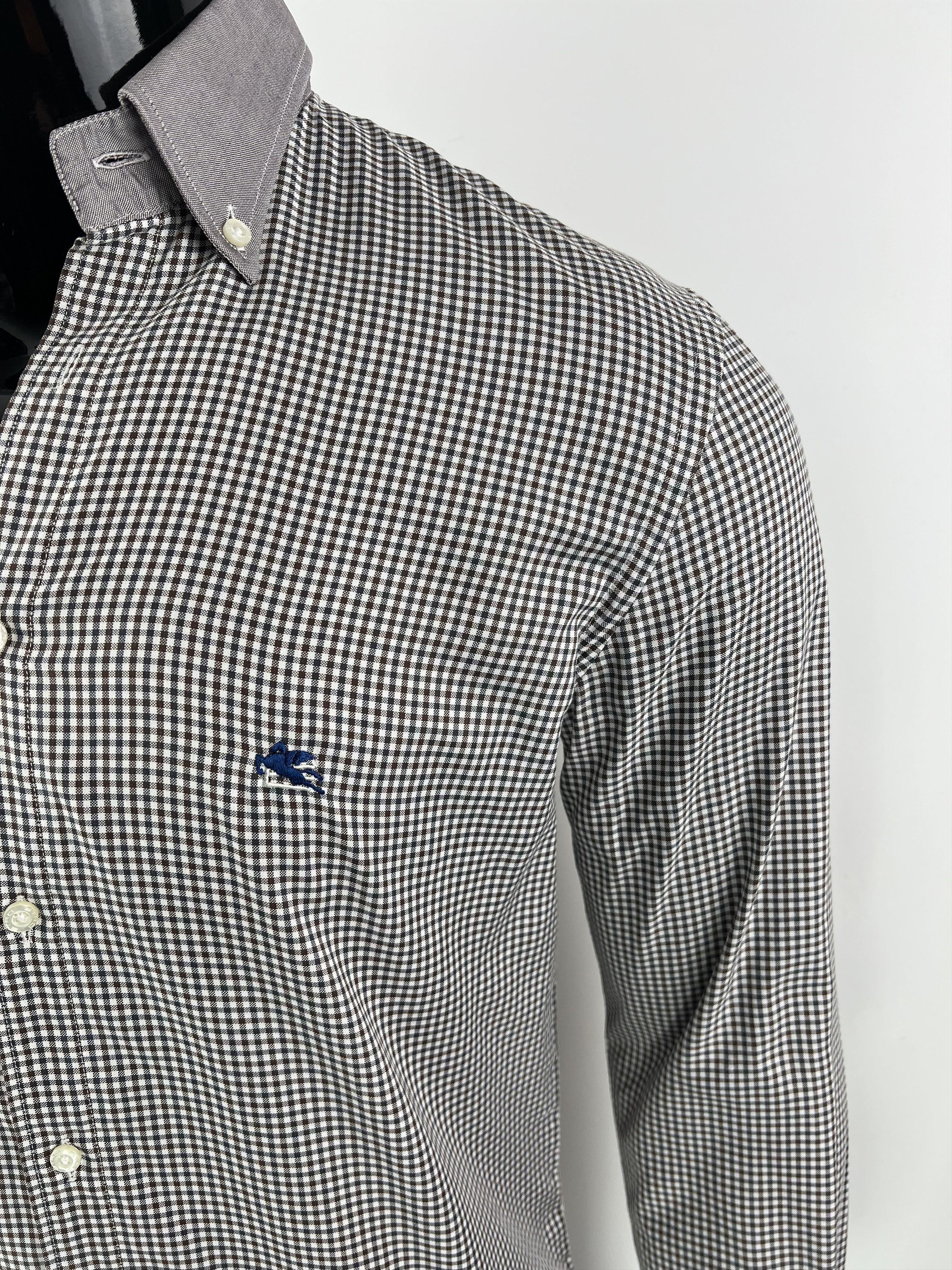 Etro Etro Men's Long Sleeve Check Button Up Shirt Size 39 Size US S / EU 44-46 / 1 - 3 Thumbnail