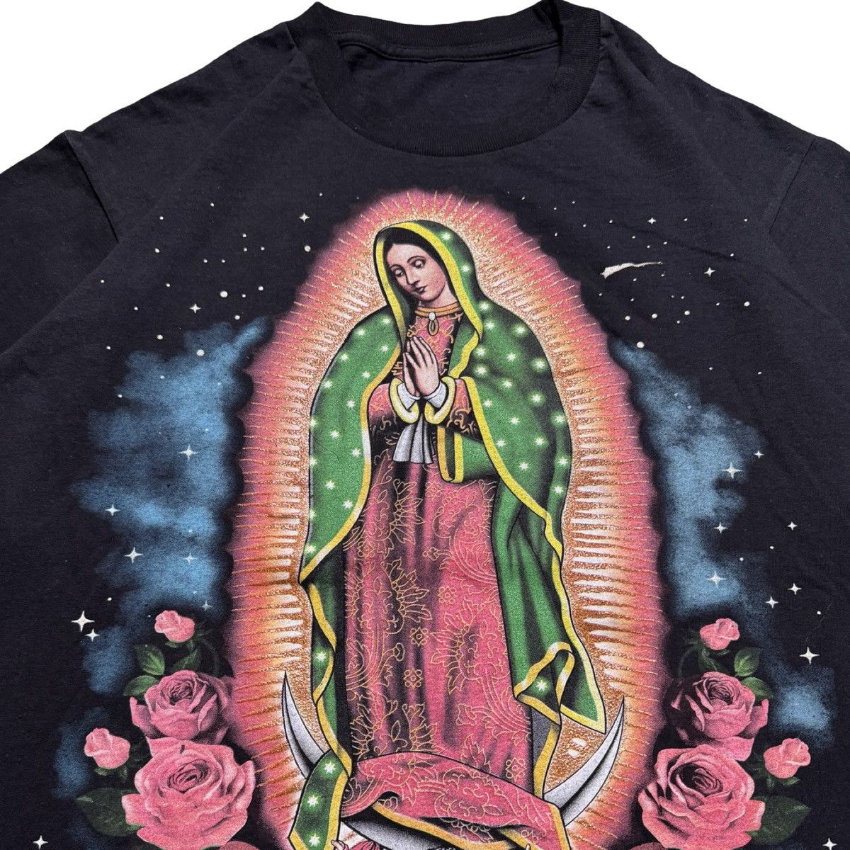 Other Vintage Y2K Praying Virgin Mary Religious Shirt Black L Size US L / EU 52-54 / 3 - 2 Thumbnail