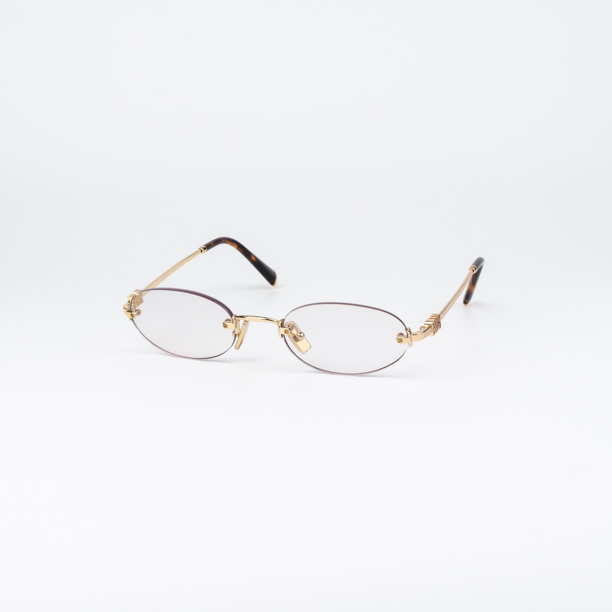 Miu Miu Miu Miu Women Eyeglasses Rimless MUA54S 5AK08N NEW AUTHENTIC Size ONE SIZE - 5 Thumbnail