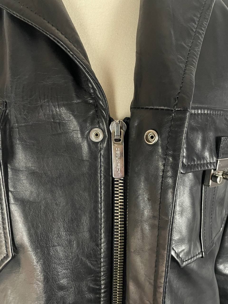 Dsquared2 Dsquared2 Leather Jacket Black 56 size Size US XL / EU 56 / 4 - 5 Thumbnail