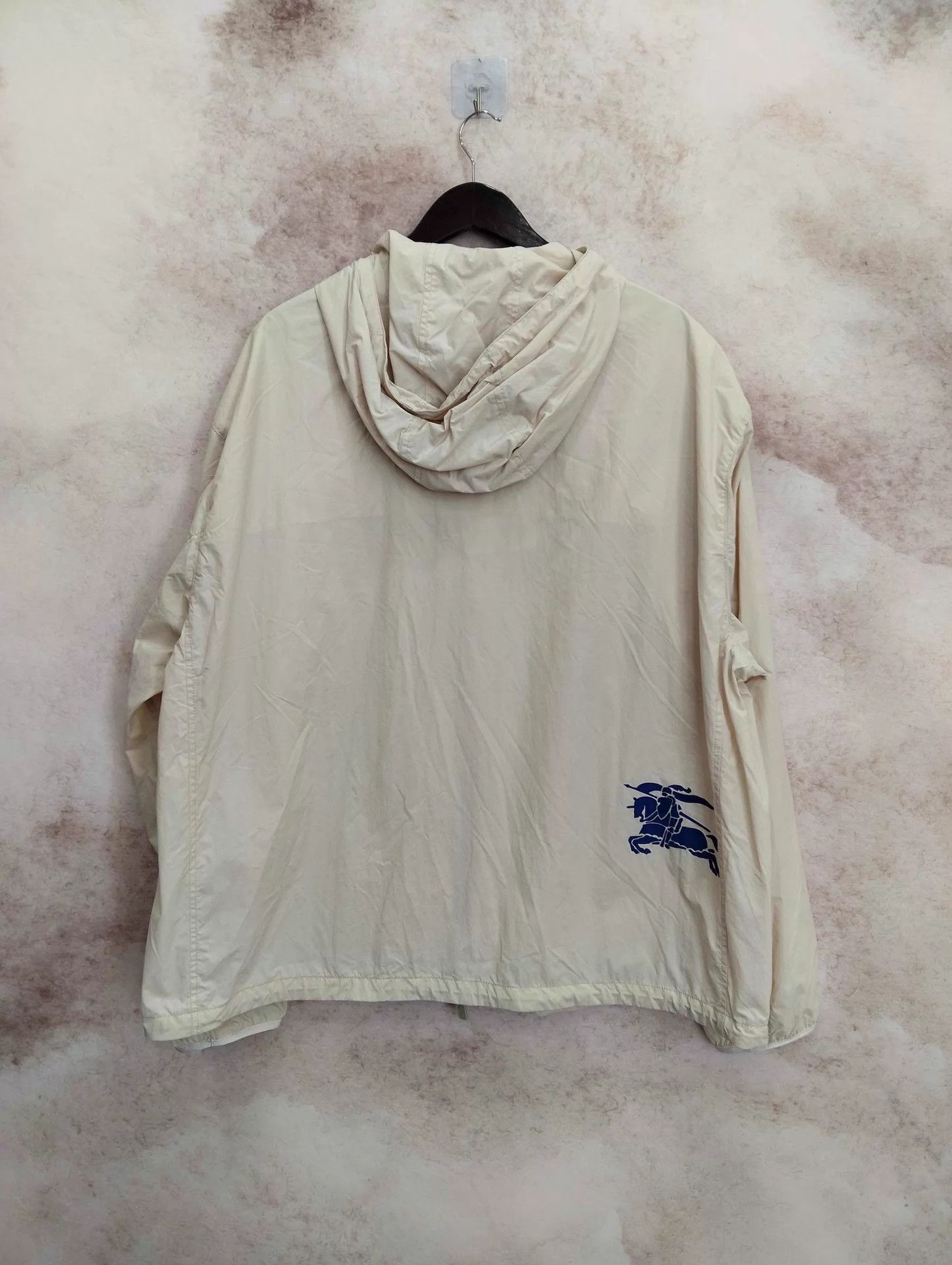 Burberry Burberry Solid Beige Hooded Zip-Up Jacket XL Size XL / US 12-14 / IT 48-50 - 2 Thumbnail