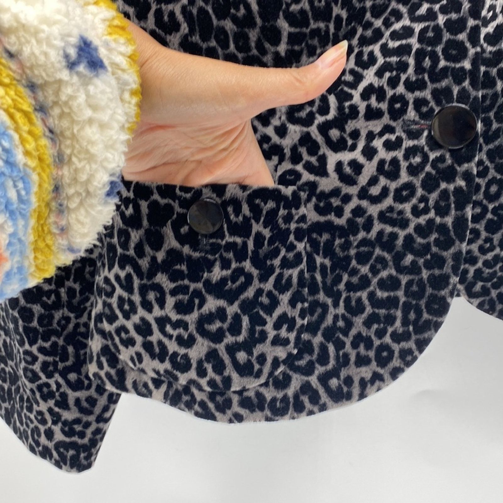 Other Georgiou 90s leopard print peplum back single button velvet Size M / US 6-8 / IT 42-44 - 2 Thumbnail