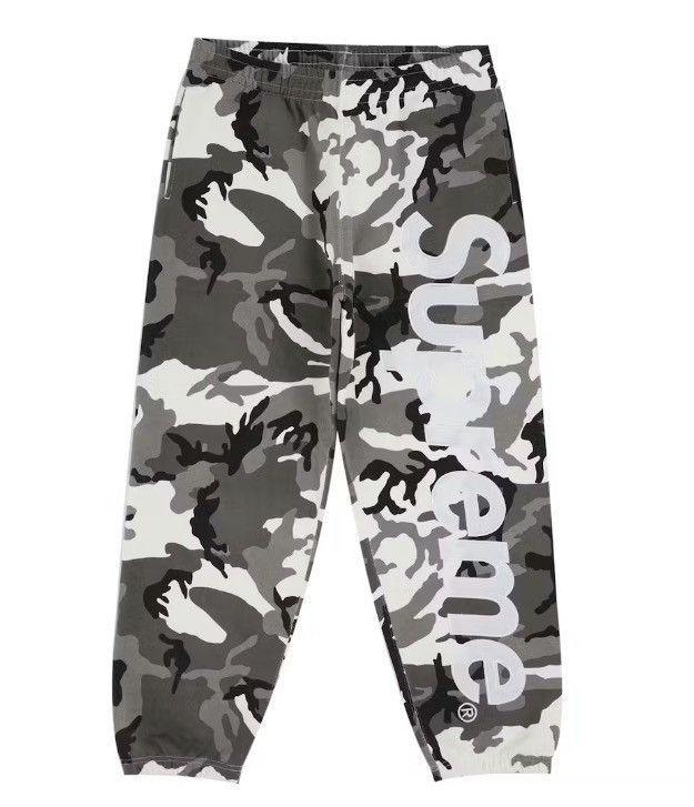 Supreme Supreme Satin Applique Sweatpant Size US 37 - 1 Thumbnail